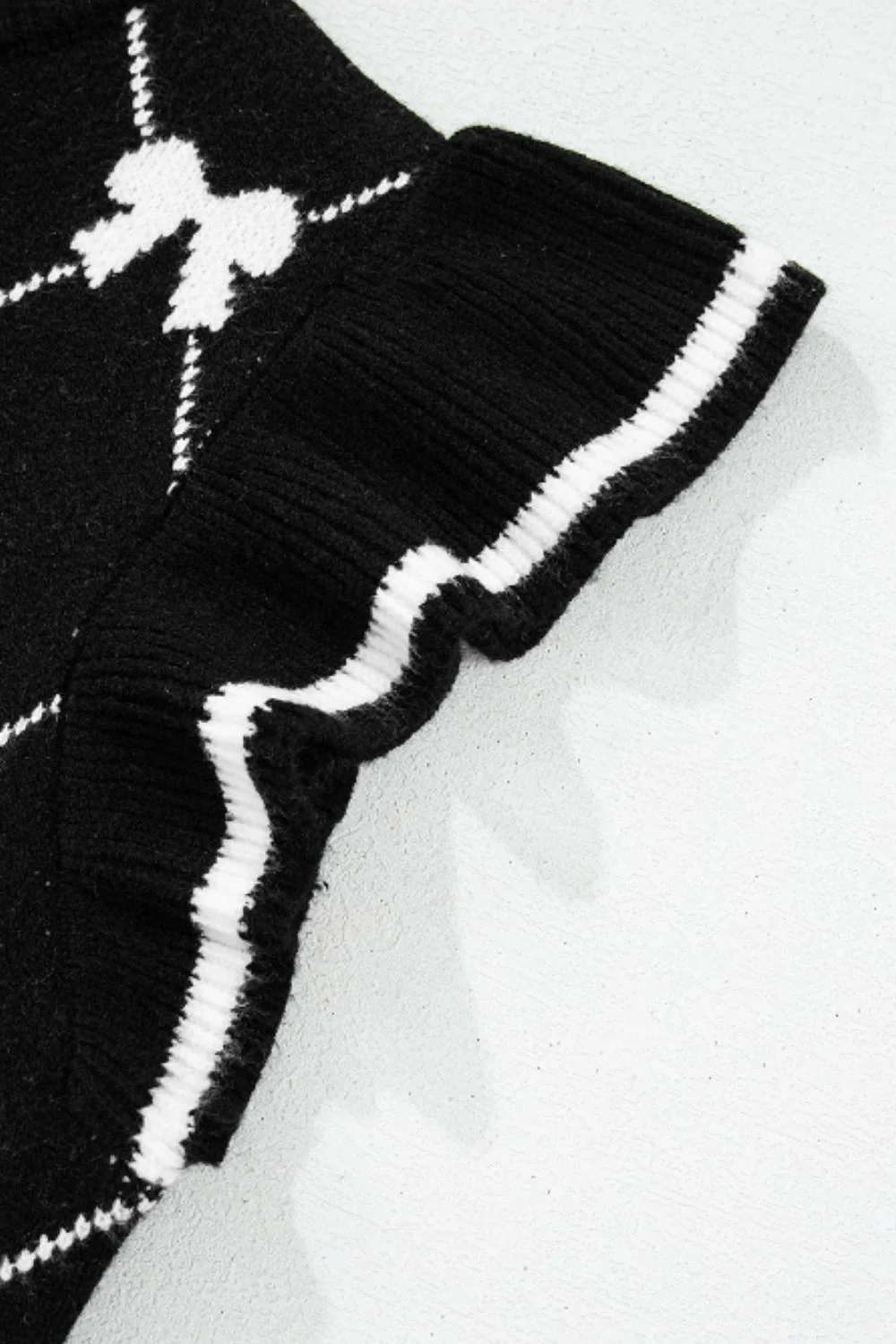 Bow Half Zip Sweater Vest - Image 6