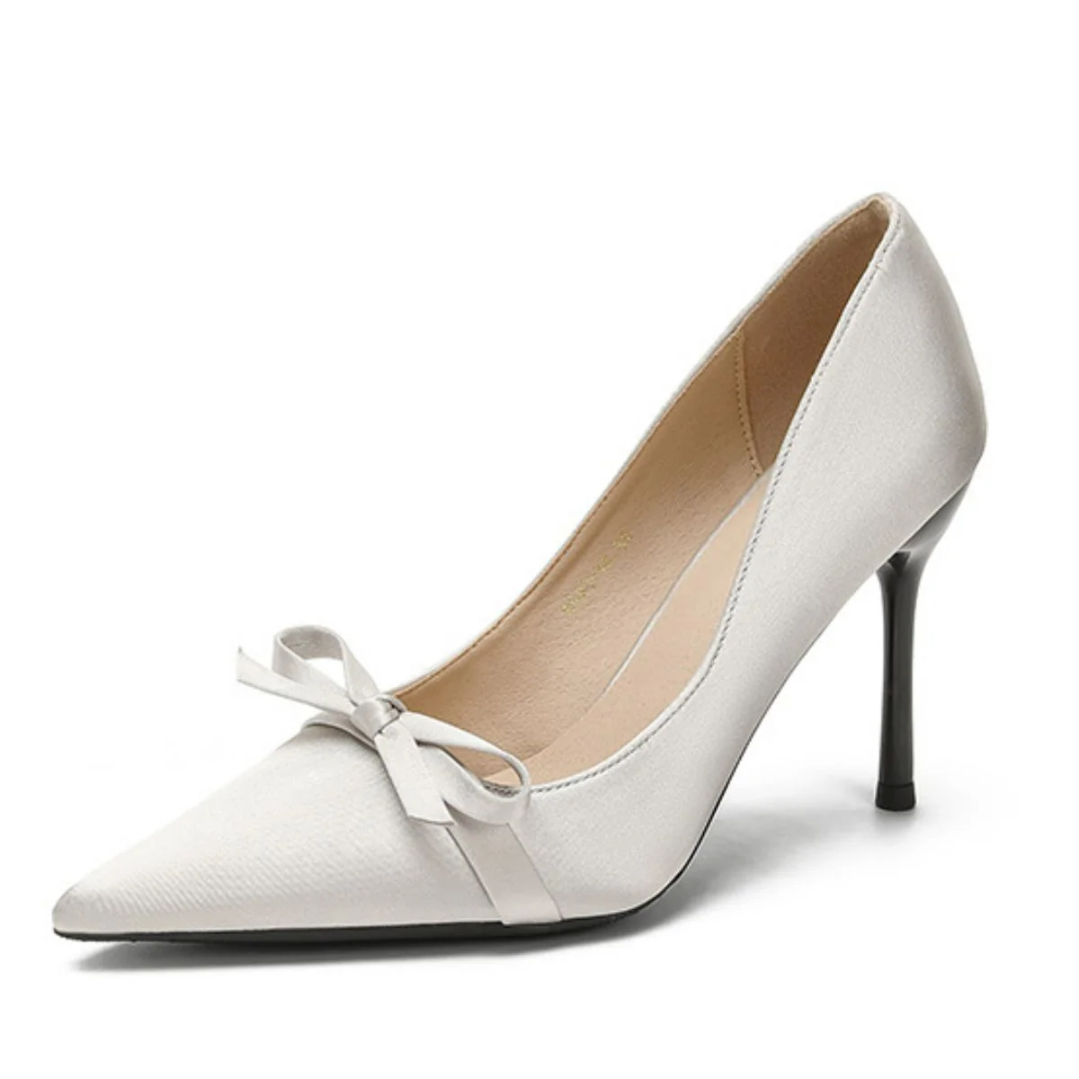 Bow Point Toe Stiletto Pumps - Image 3