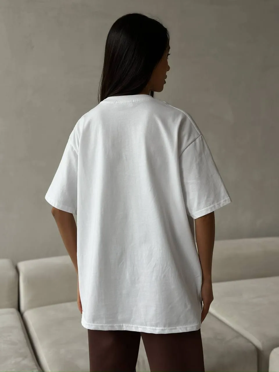 Bow Round Neck Oversized T-Shirt - Image 2