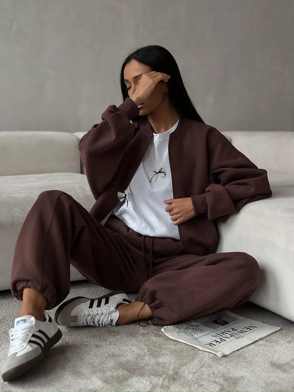 Bow Round Neck Oversized T-Shirt - Image 5