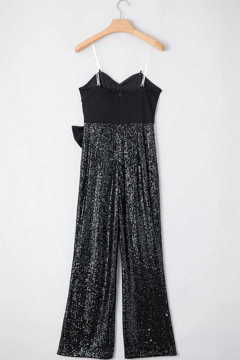 Bow Sequin Wide Leg Jumpsuit - Image 10