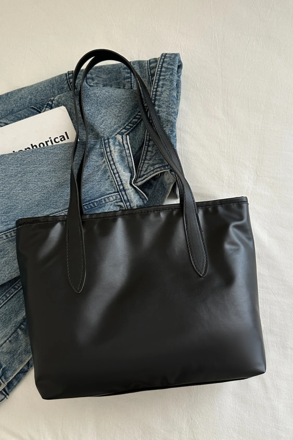Bow Trim Polyester Tote Bag - Image 12