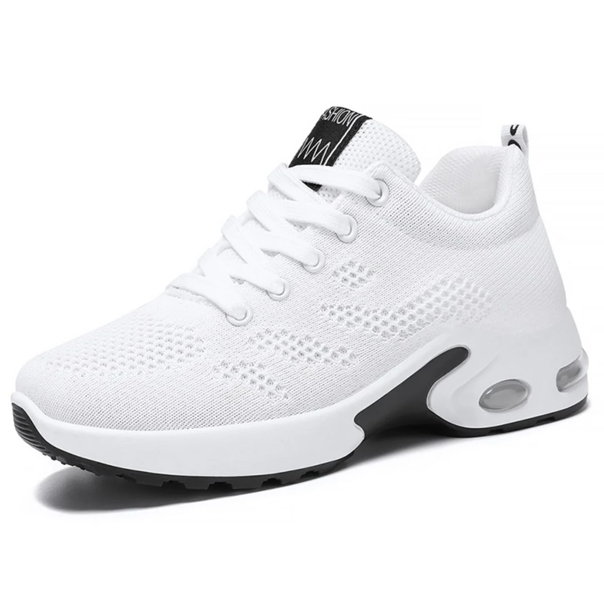 Breathable Mesh Lace Up Athletic Sneakers - Image 5