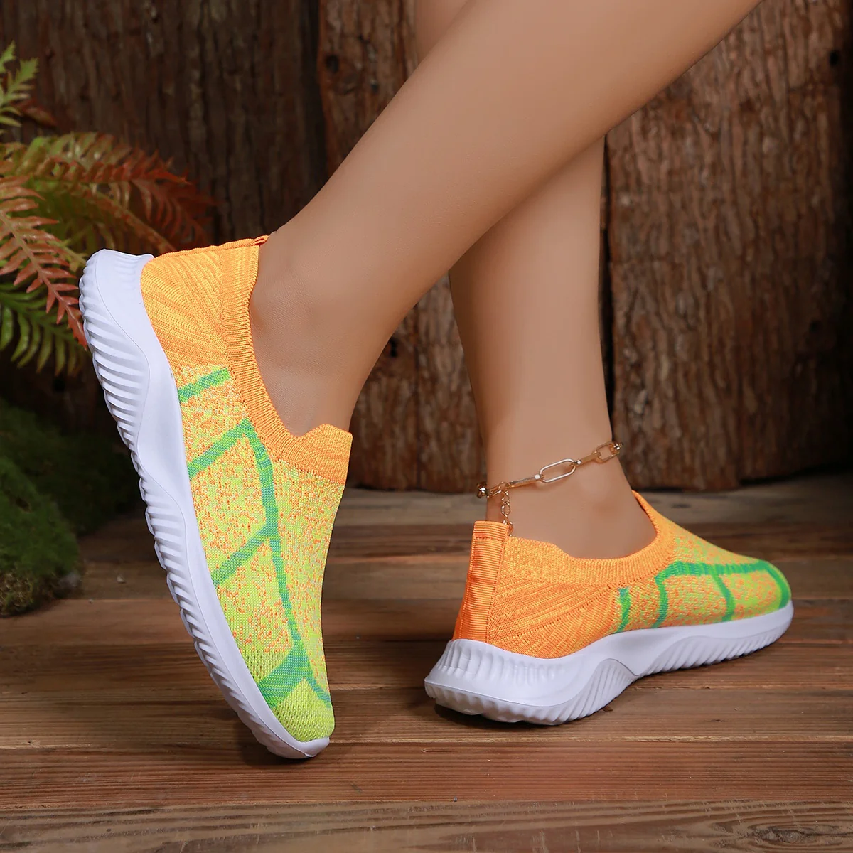 Breathable Mesh Round Toe Sneakers - Image 5
