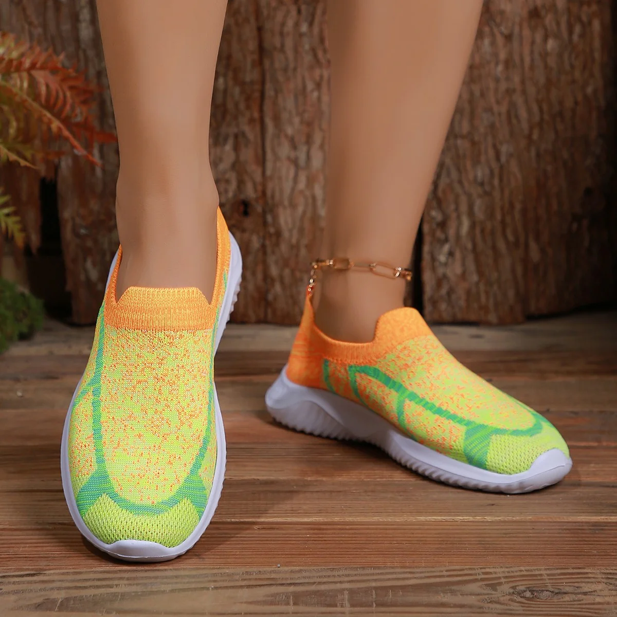 Breathable Mesh Round Toe Sneakers - Image 7
