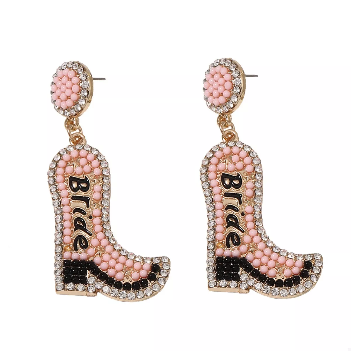 Bride Boot Dangle Earrings - Image 4