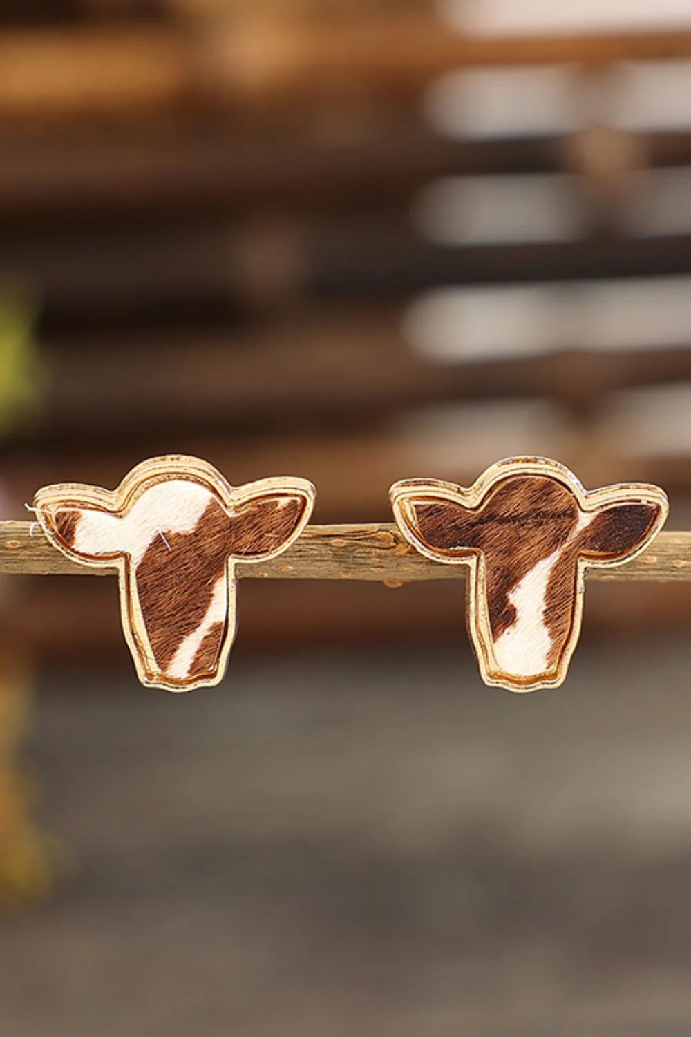 Bull Head Alloy Stud Earrings - Image 2