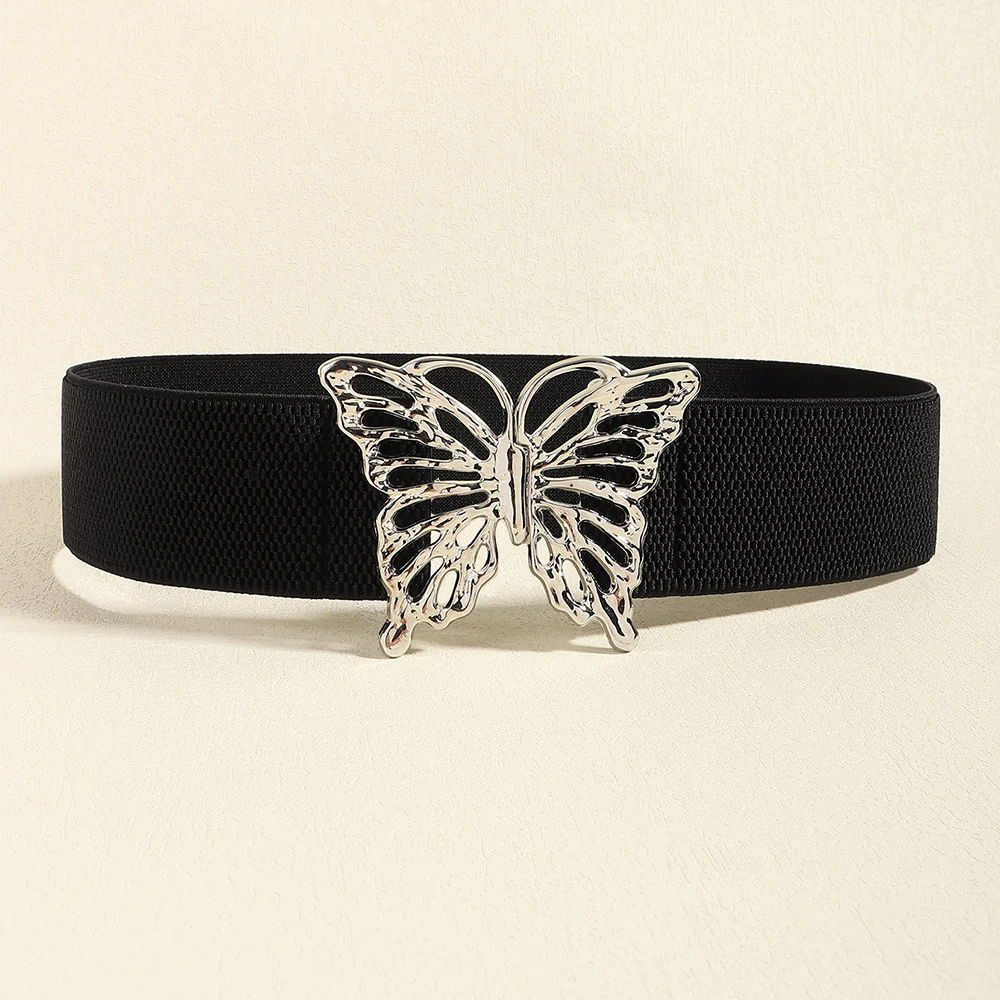 Butterfly Alloy Buckle Elastic Belt - Image 10