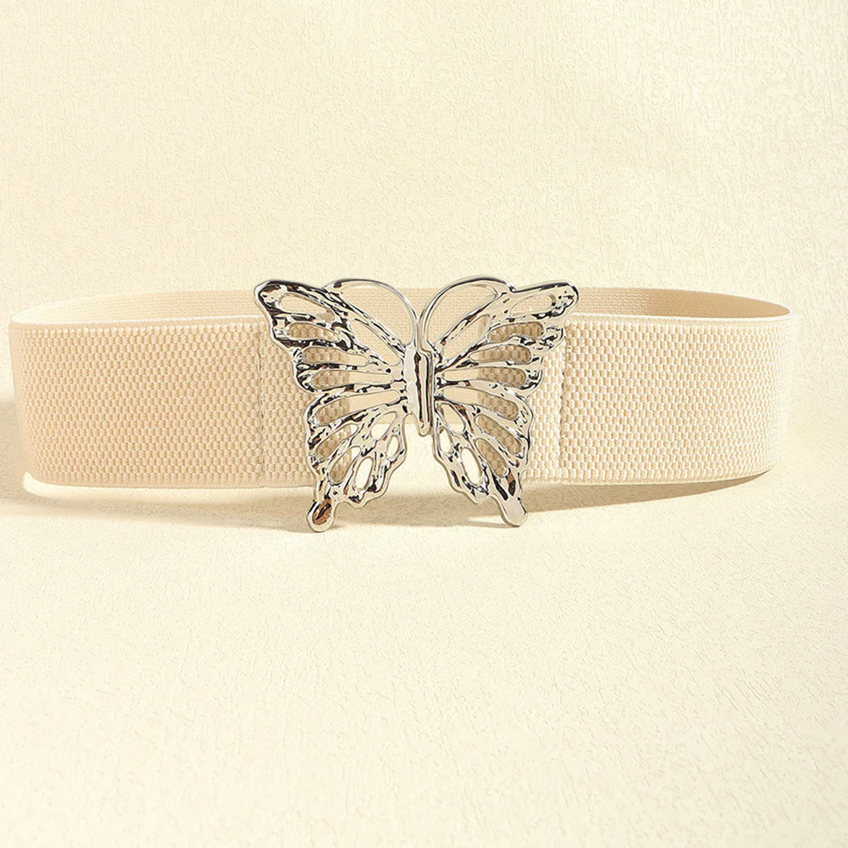 Butterfly Alloy Buckle Elastic Belt - Image 2