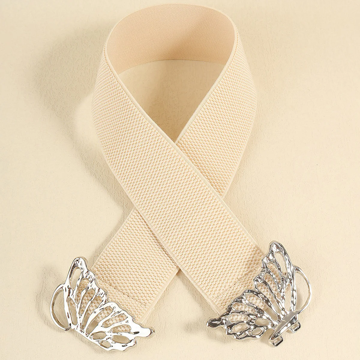 Butterfly Alloy Buckle Elastic Belt - Image 3