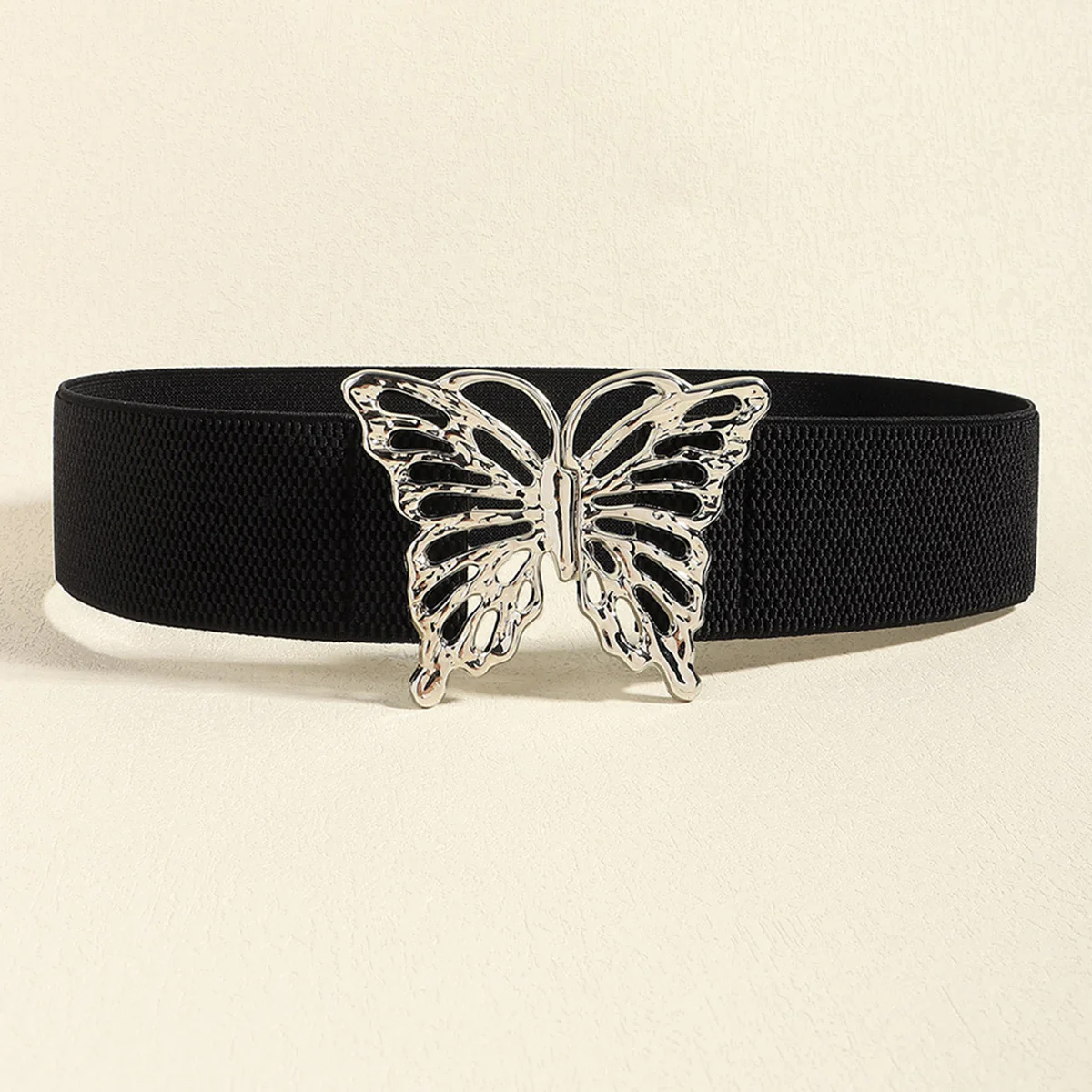 Butterfly Alloy Buckle Elastic Belt - Image 4