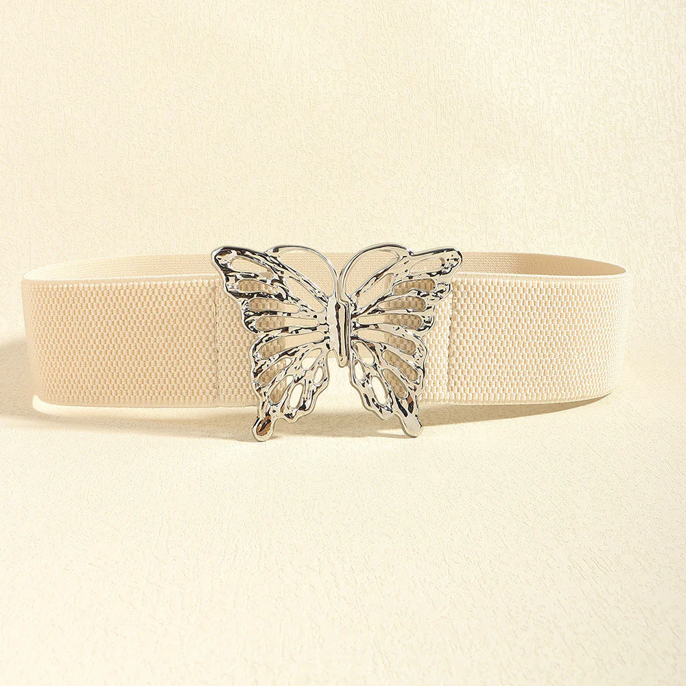 Butterfly Alloy Buckle Elastic Belt - Image 8