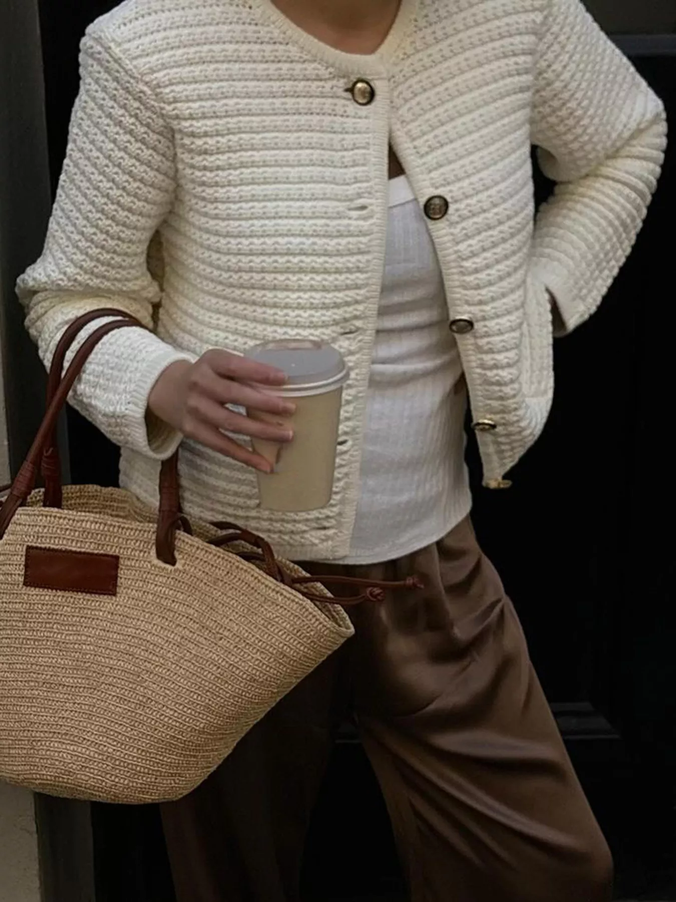 Button-Down Long Sleeve Cardigan - Image 4