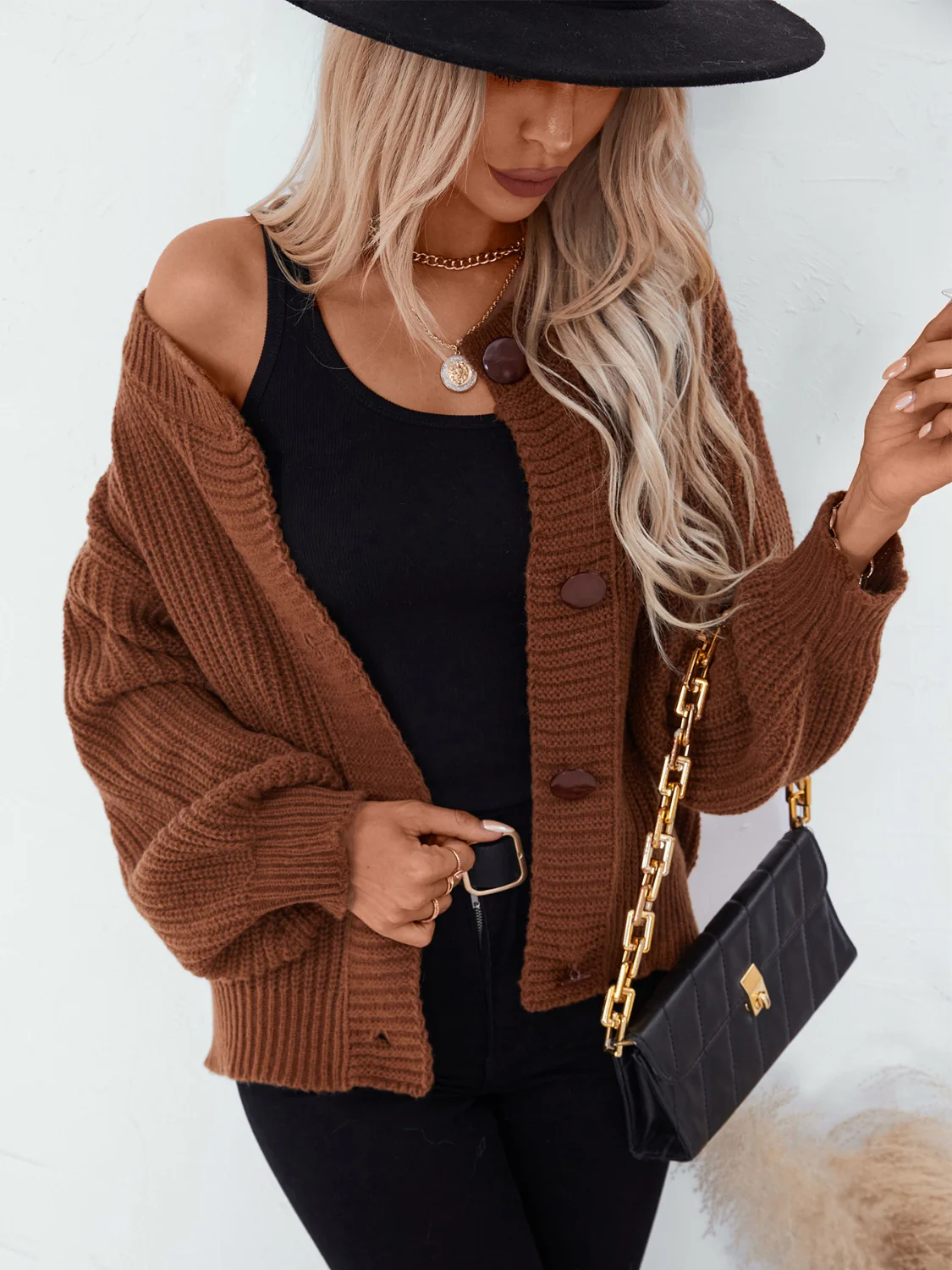 Button Down Long Sleeve Cardigan - Image 5