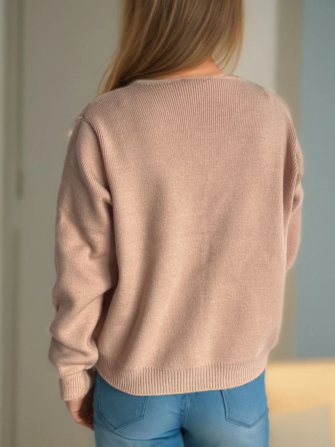 Button Down Long Sleeve Cardigan with Pockets - Image 13
