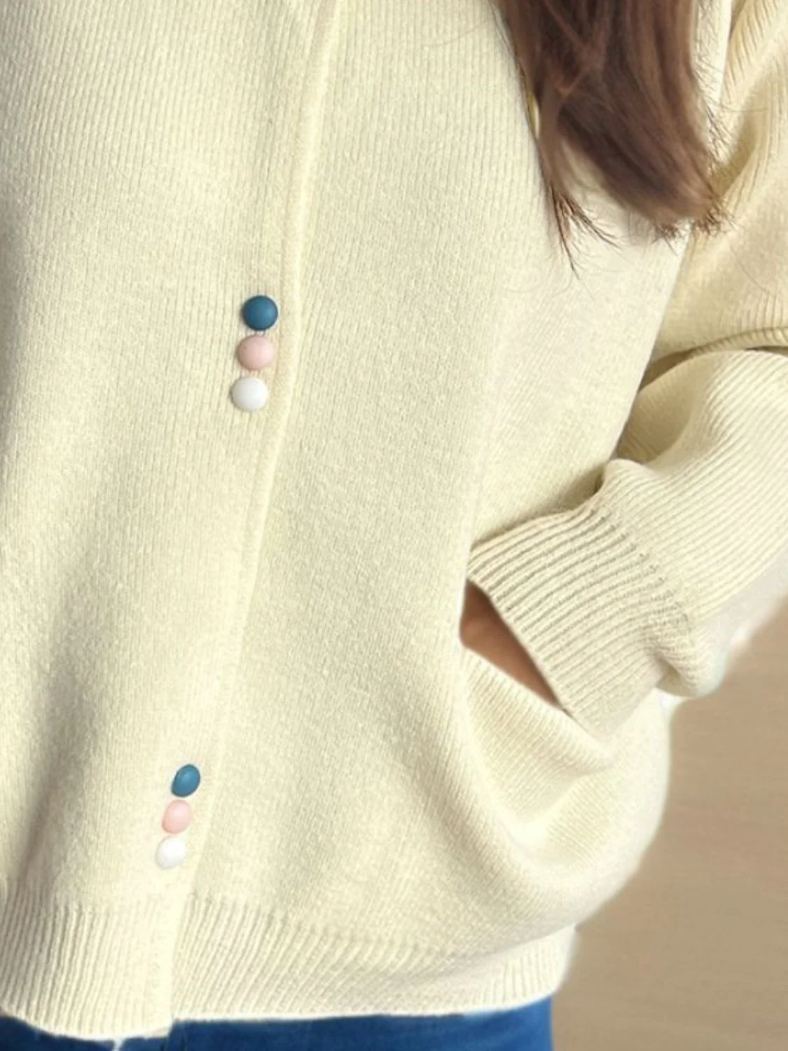 Button Down Long Sleeve Cardigan with Pockets - Image 16