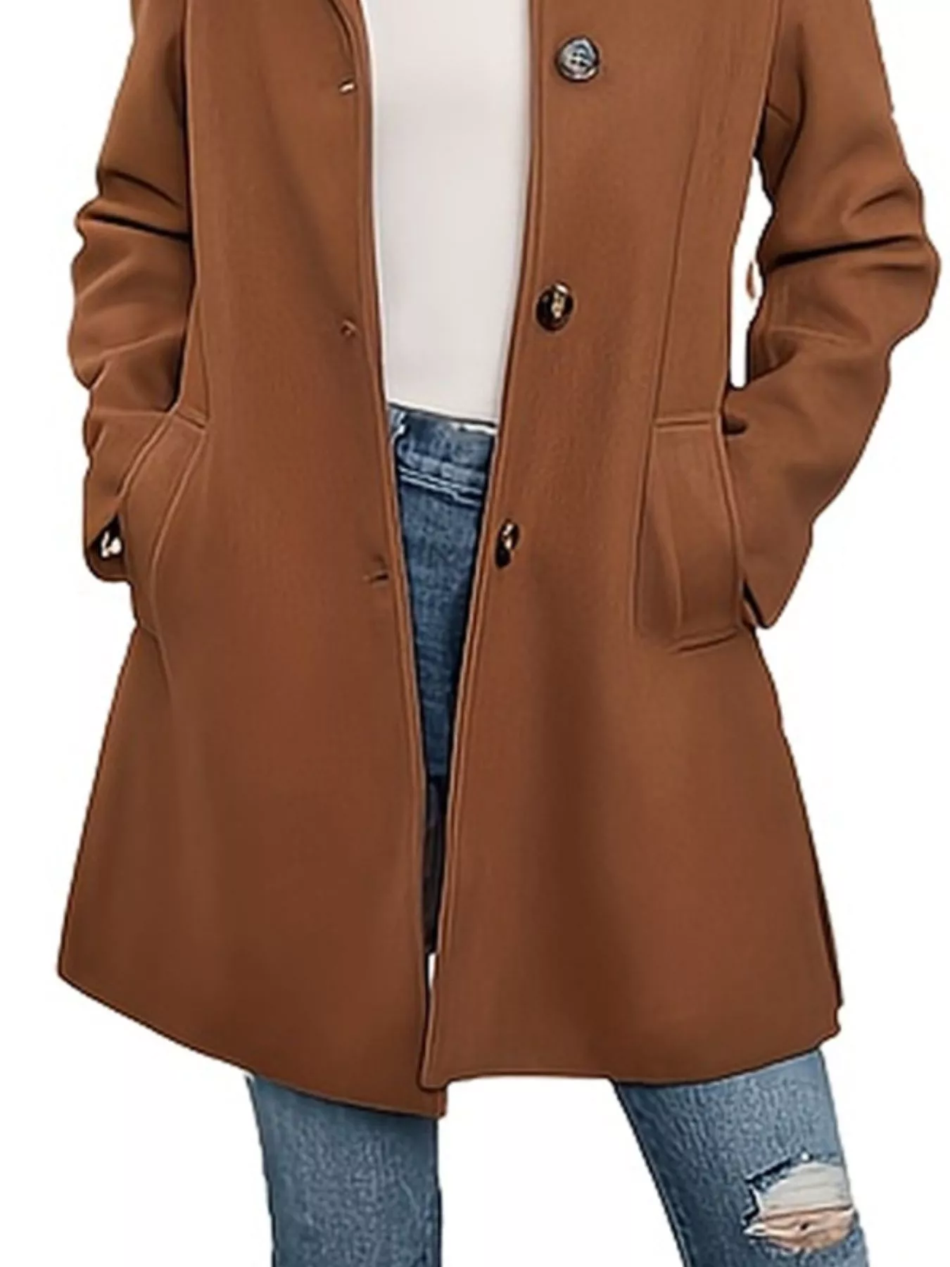 Button-Down Long Sleeve Outerwear - Image 3