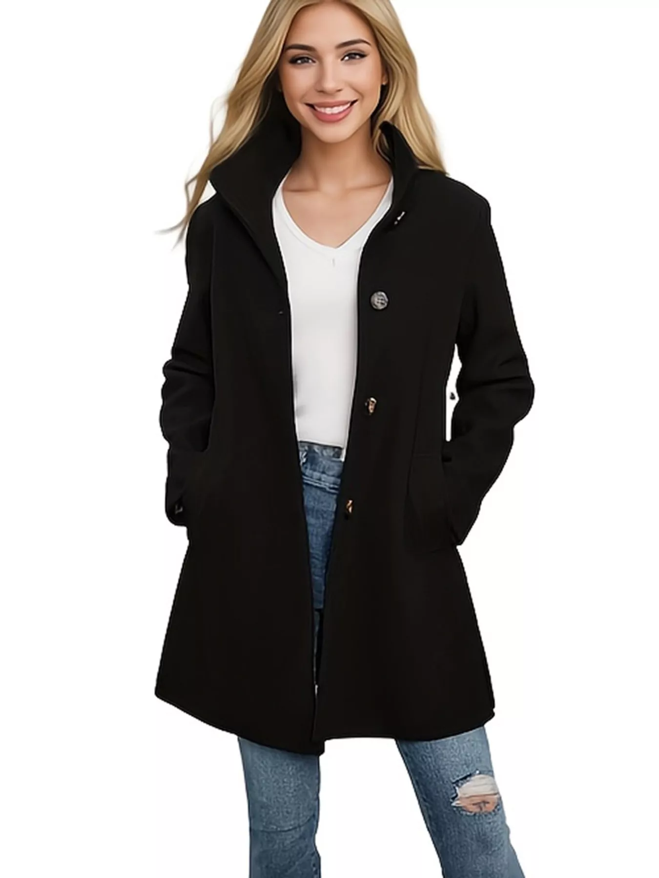 Button-Down Long Sleeve Outerwear - Image 4