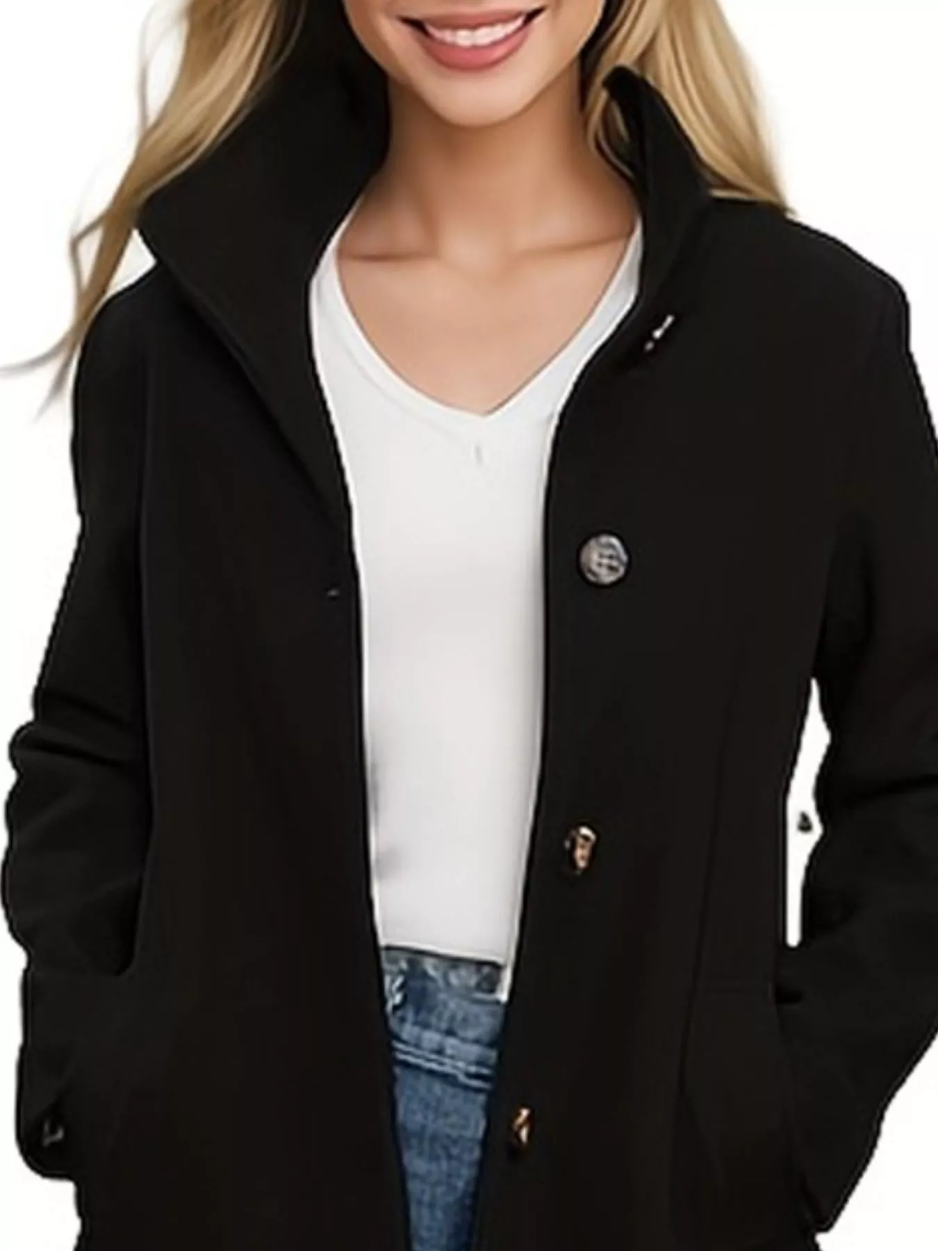 Button-Down Long Sleeve Outerwear - Image 5