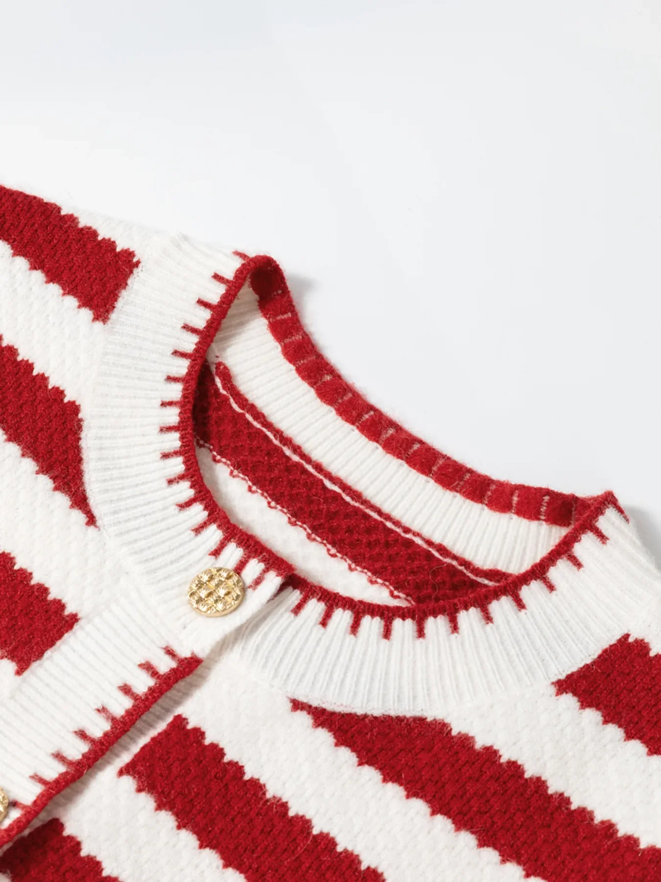 Button Down Striped Long Sleeve Cardigan - Image 15