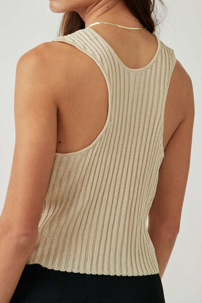 Button Down V-Neck Sweater Vest - Image 4