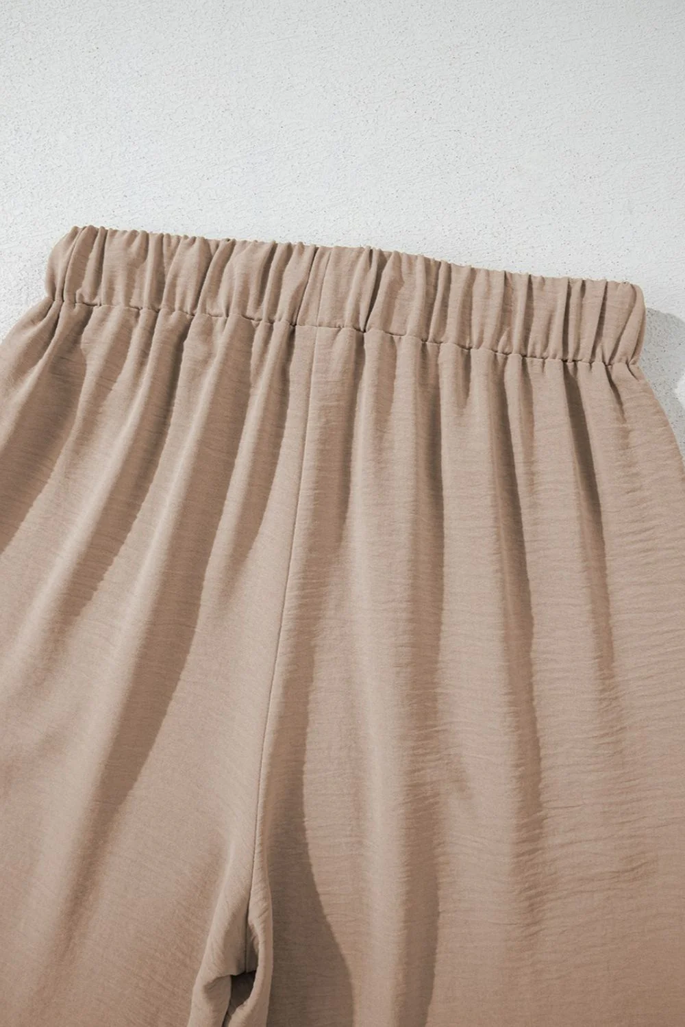 Button Down Vest and Drawstring Wide Leg Pants Set - Image 11