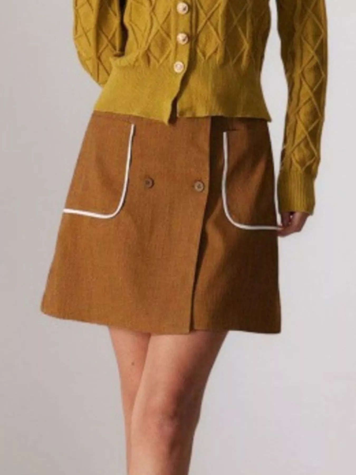 Button-Front Mini Skirt - Image 2