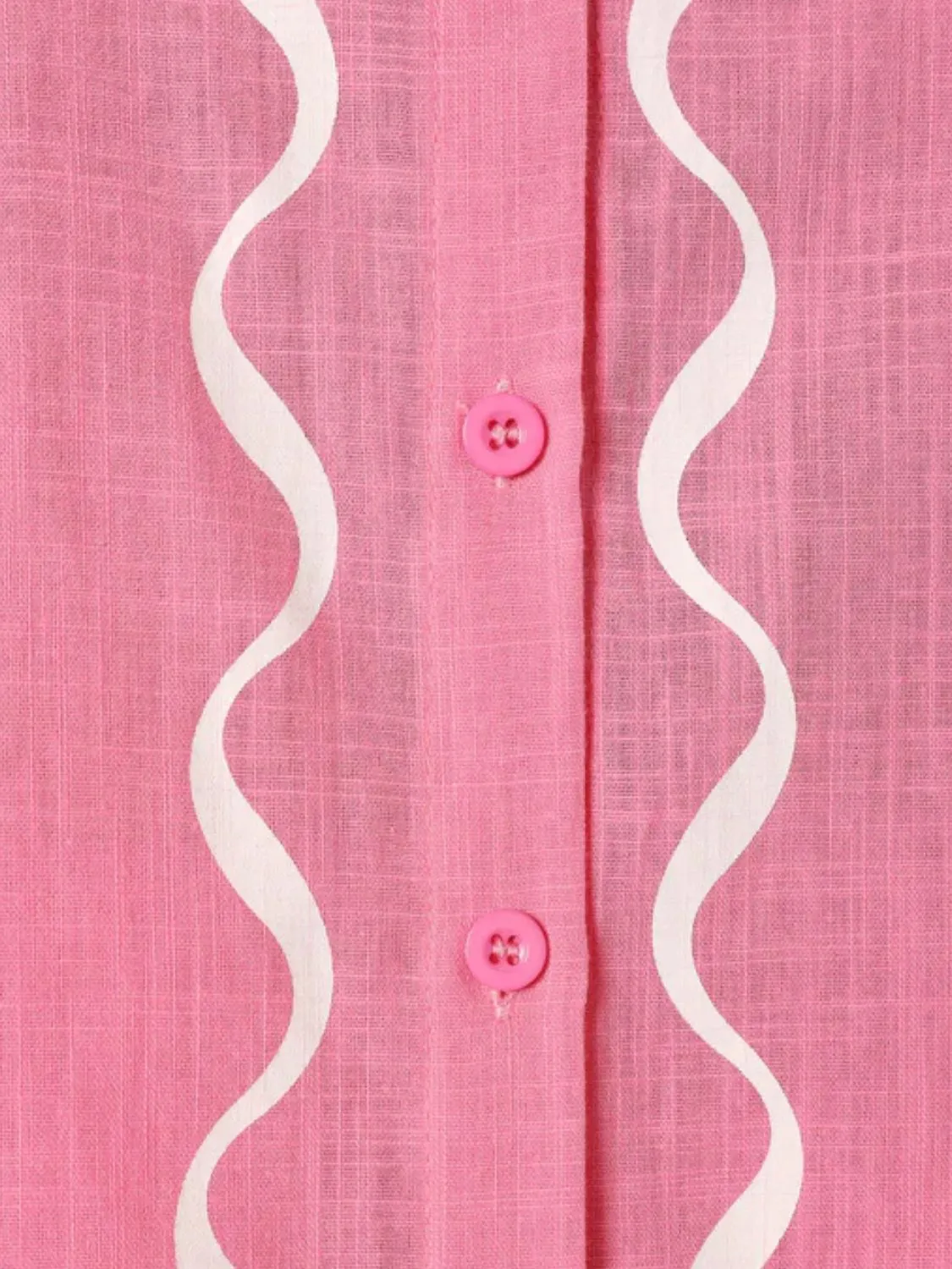 Button Up Half Sleeve Top and Shorts Set - Image 5