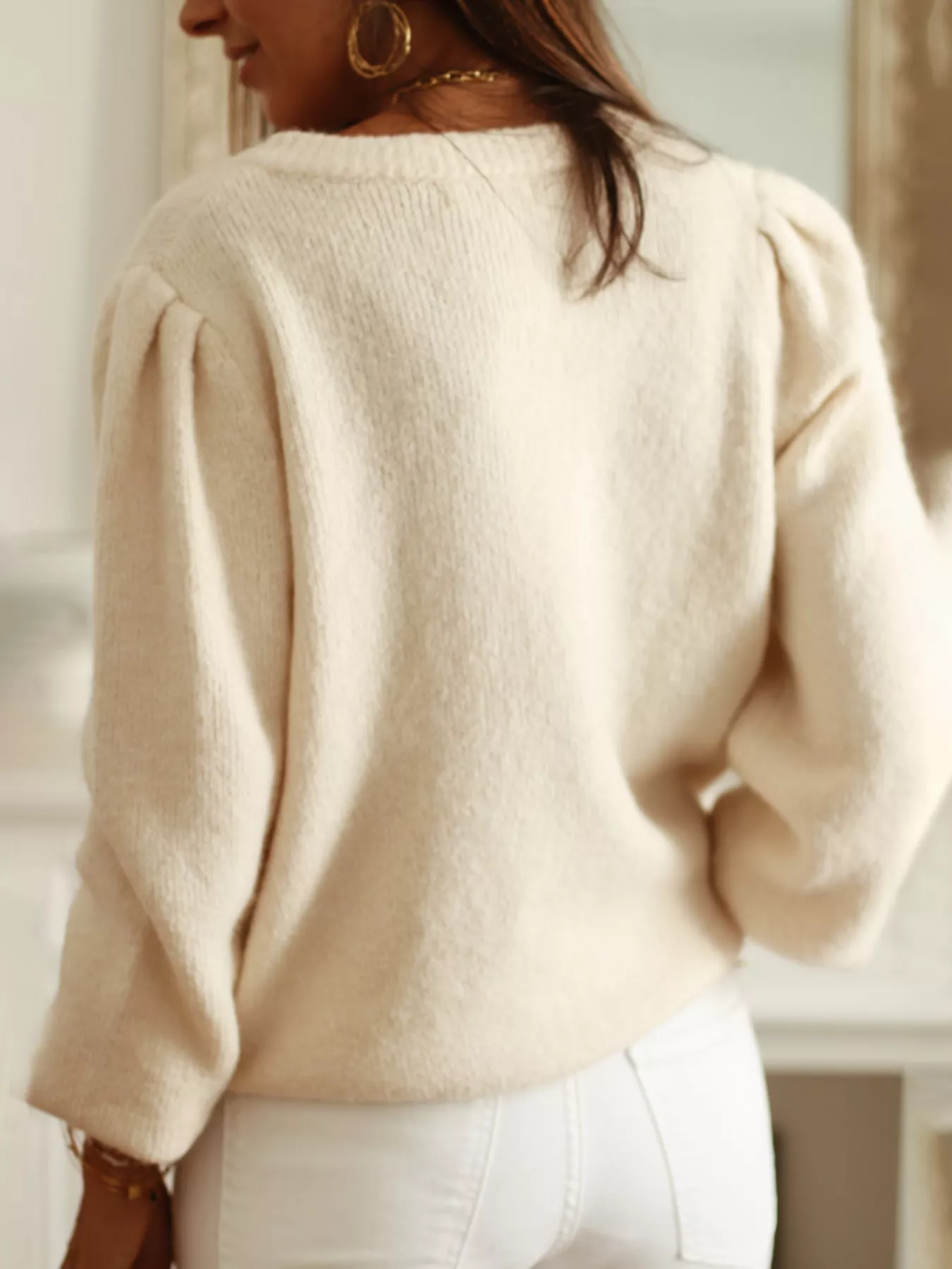 Button Up Long Sleeve Cardigan - Image 3