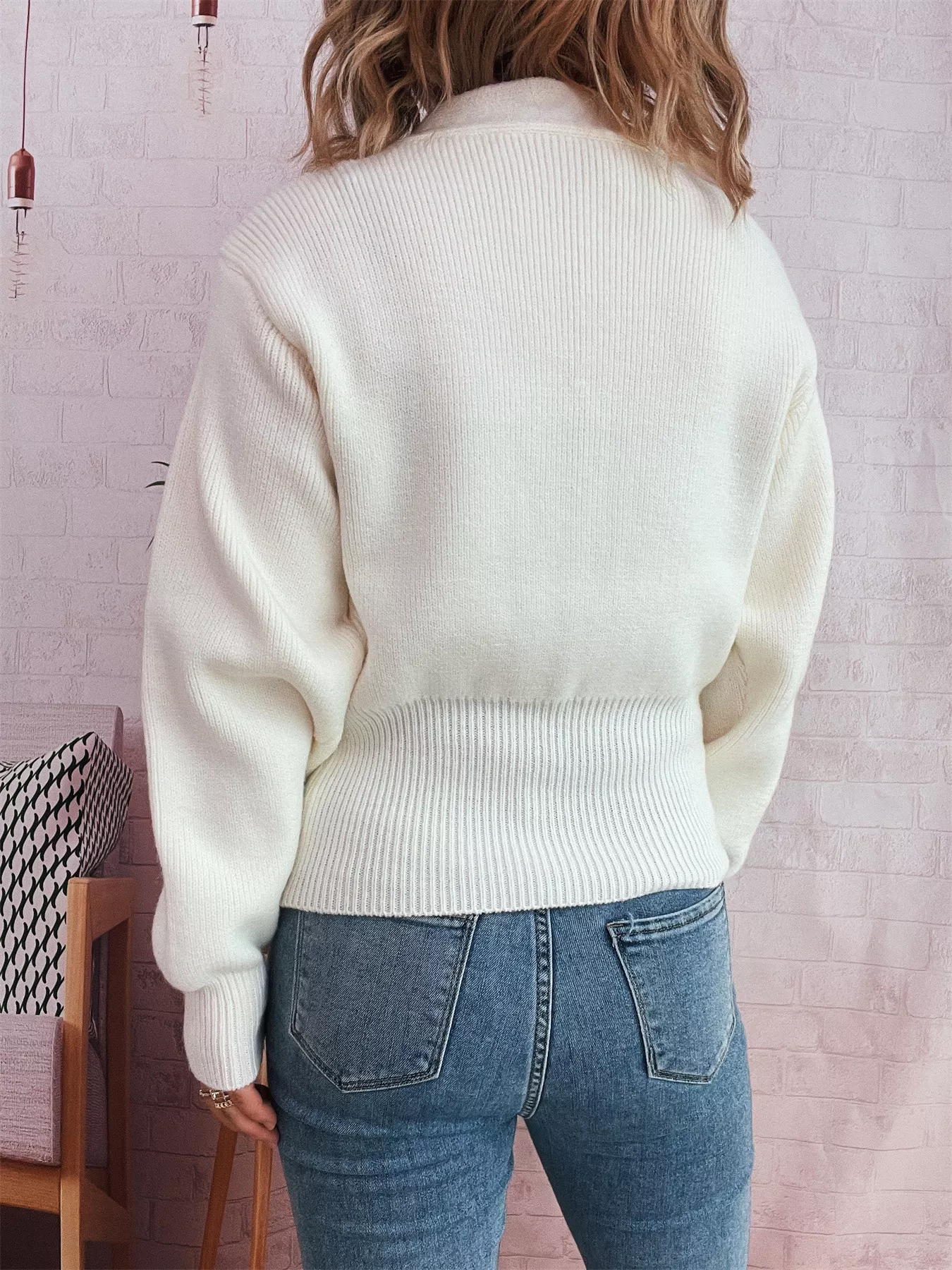 Button Up Long Sleeve Cardigan - Image 5
