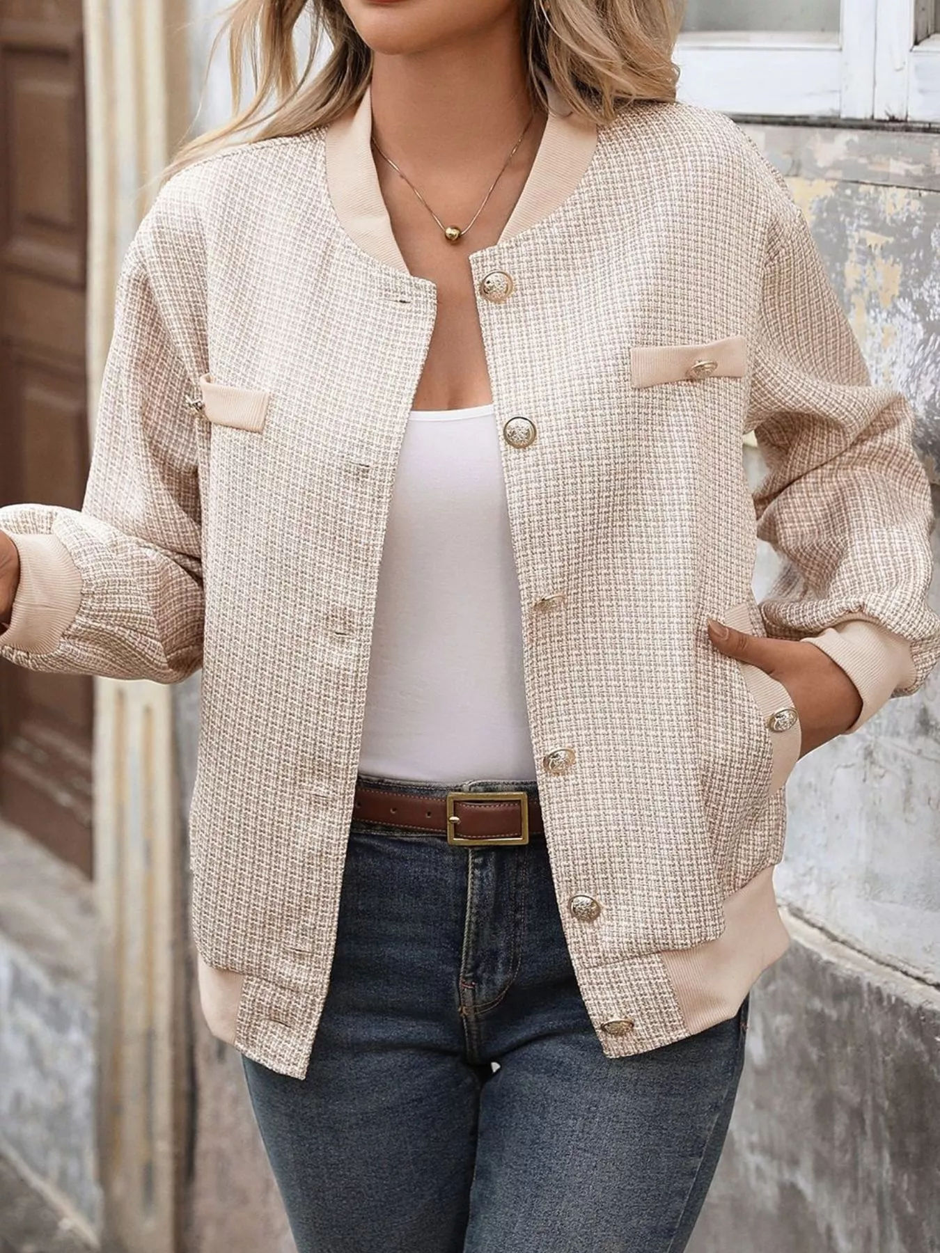 Button Up Long Sleeve Jacket - Image 3