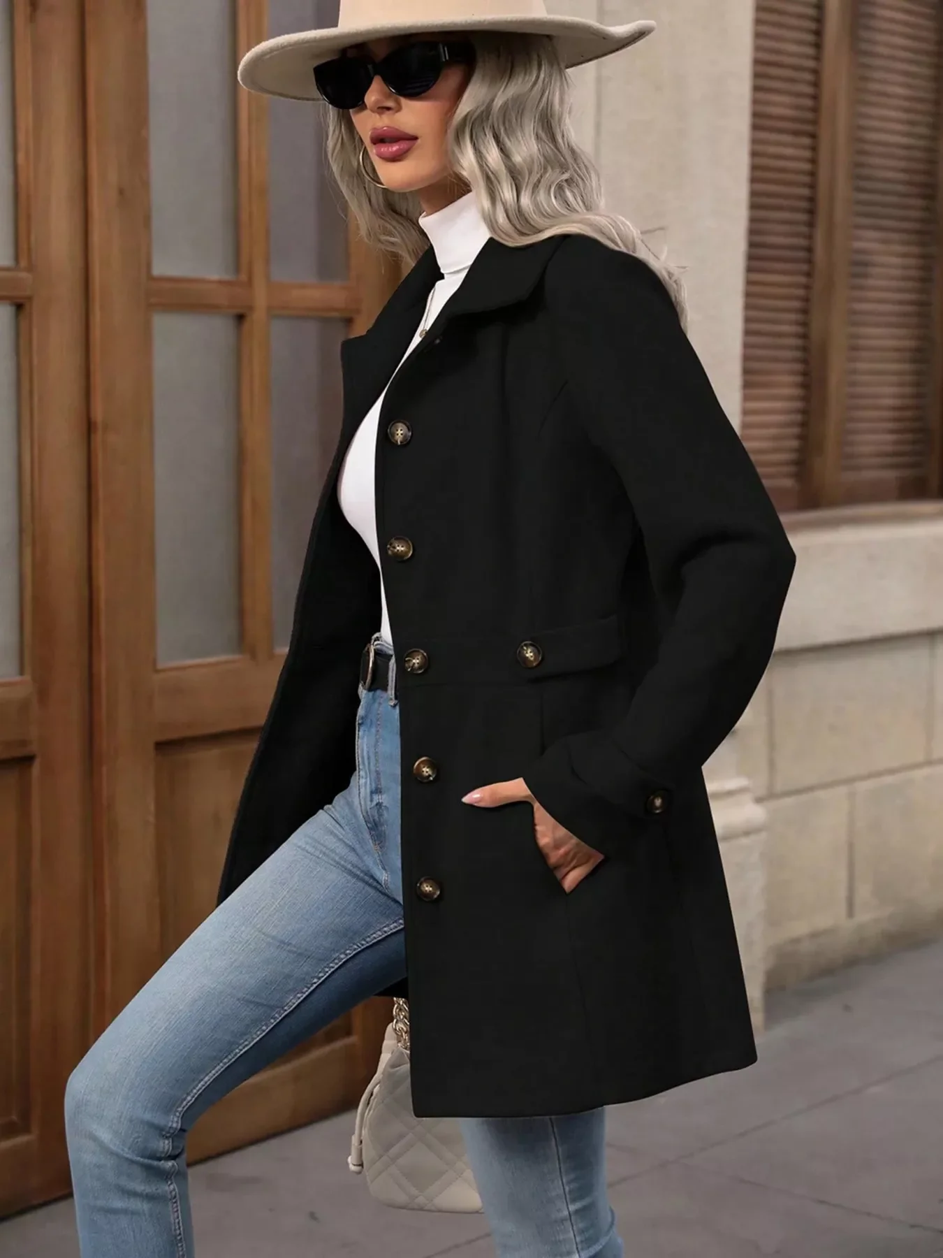 Button Up Long Sleeve Outerwear - Image 12