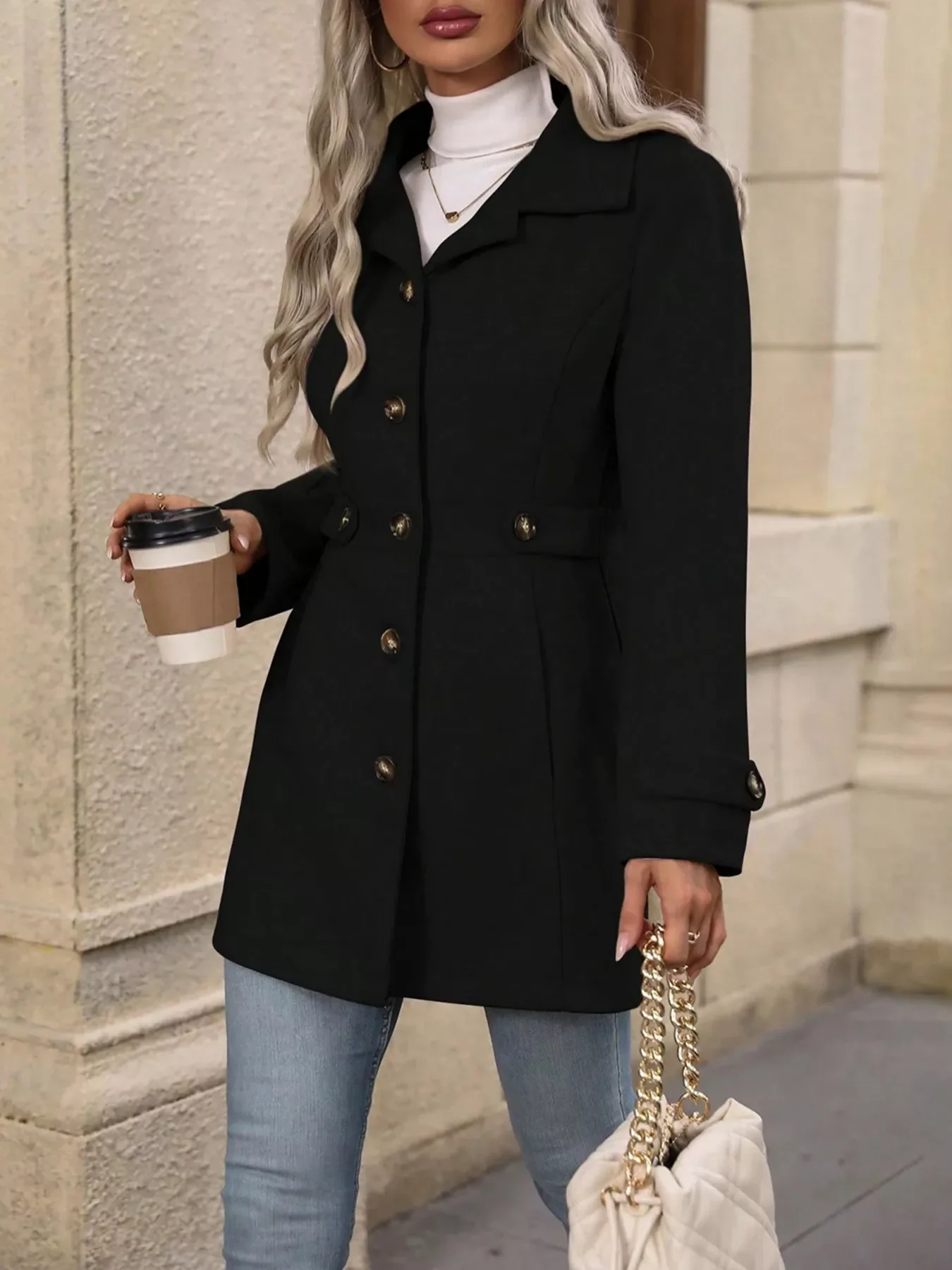 Button Up Long Sleeve Outerwear - Image 14