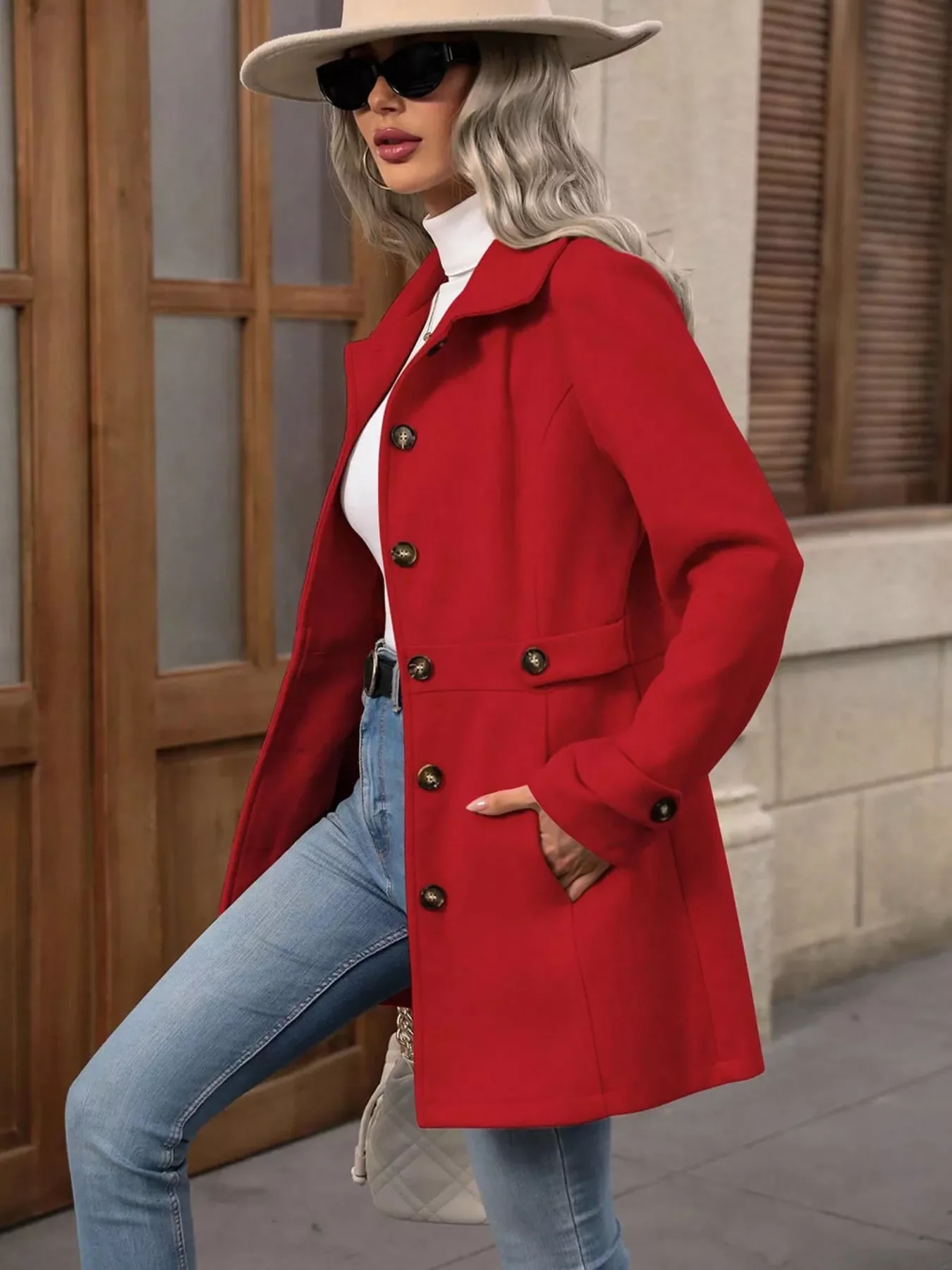 Button Up Long Sleeve Outerwear - Image 17