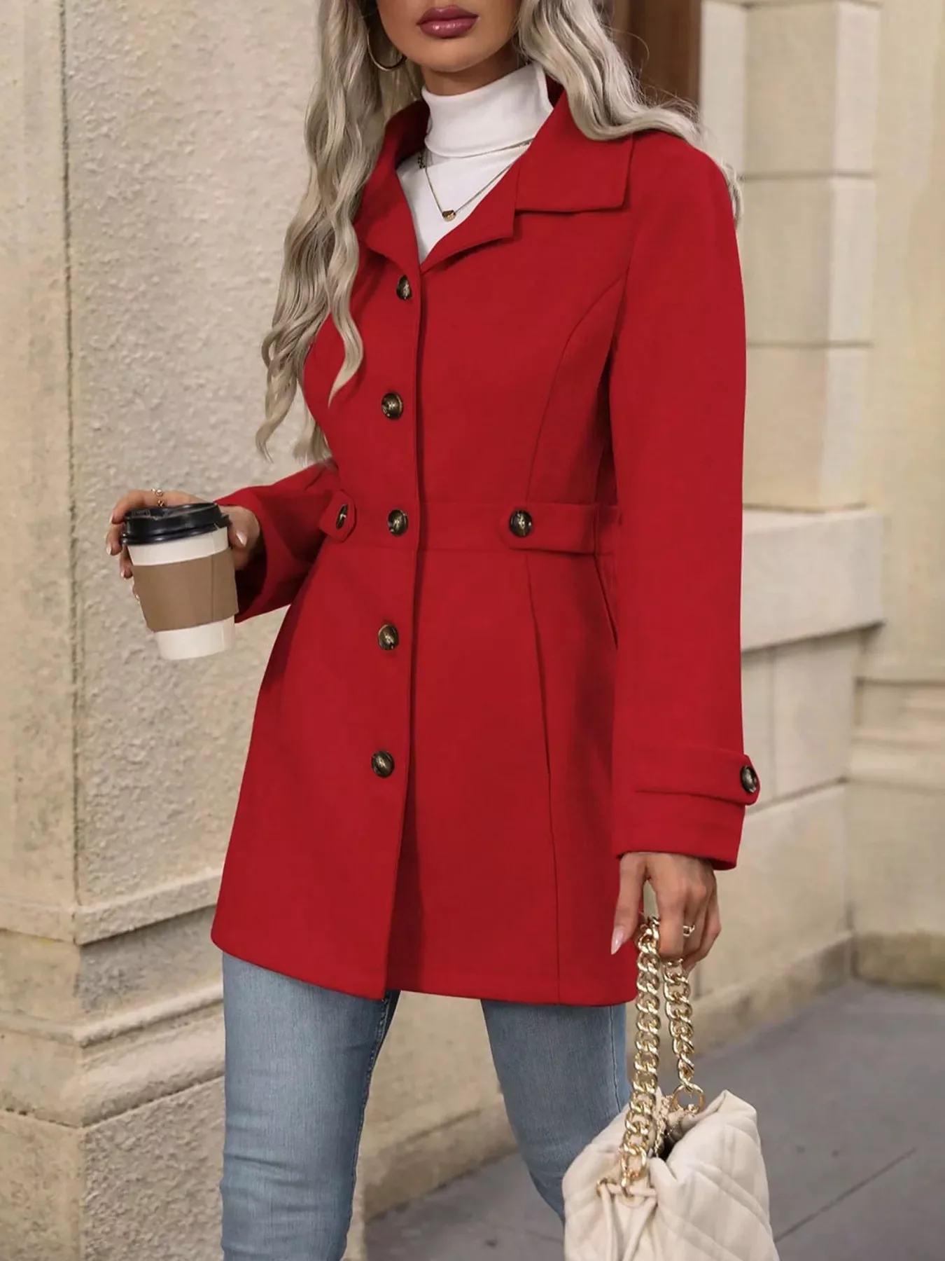 Button Up Long Sleeve Outerwear - Image 19