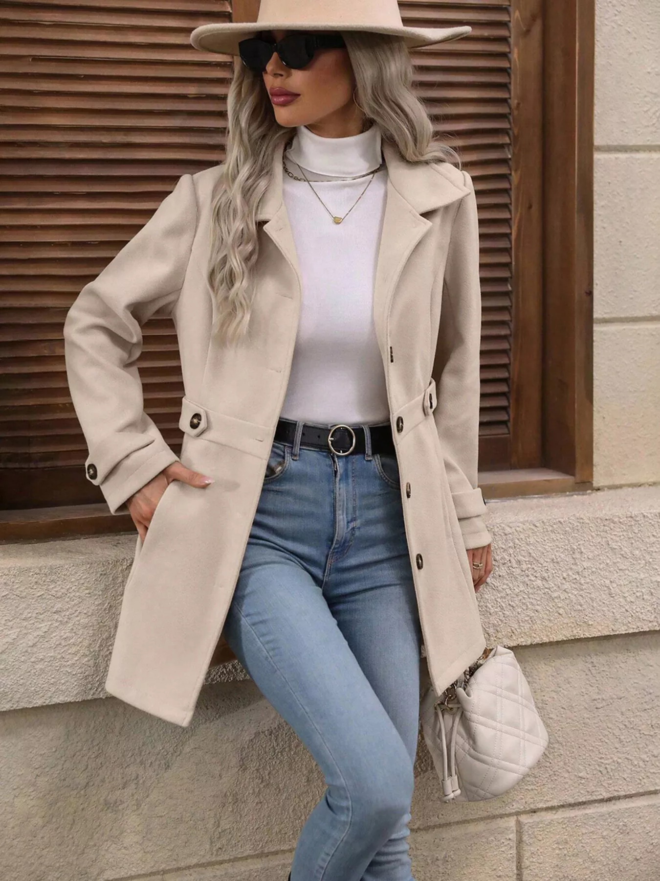 Button Up Long Sleeve Outerwear - Image 6