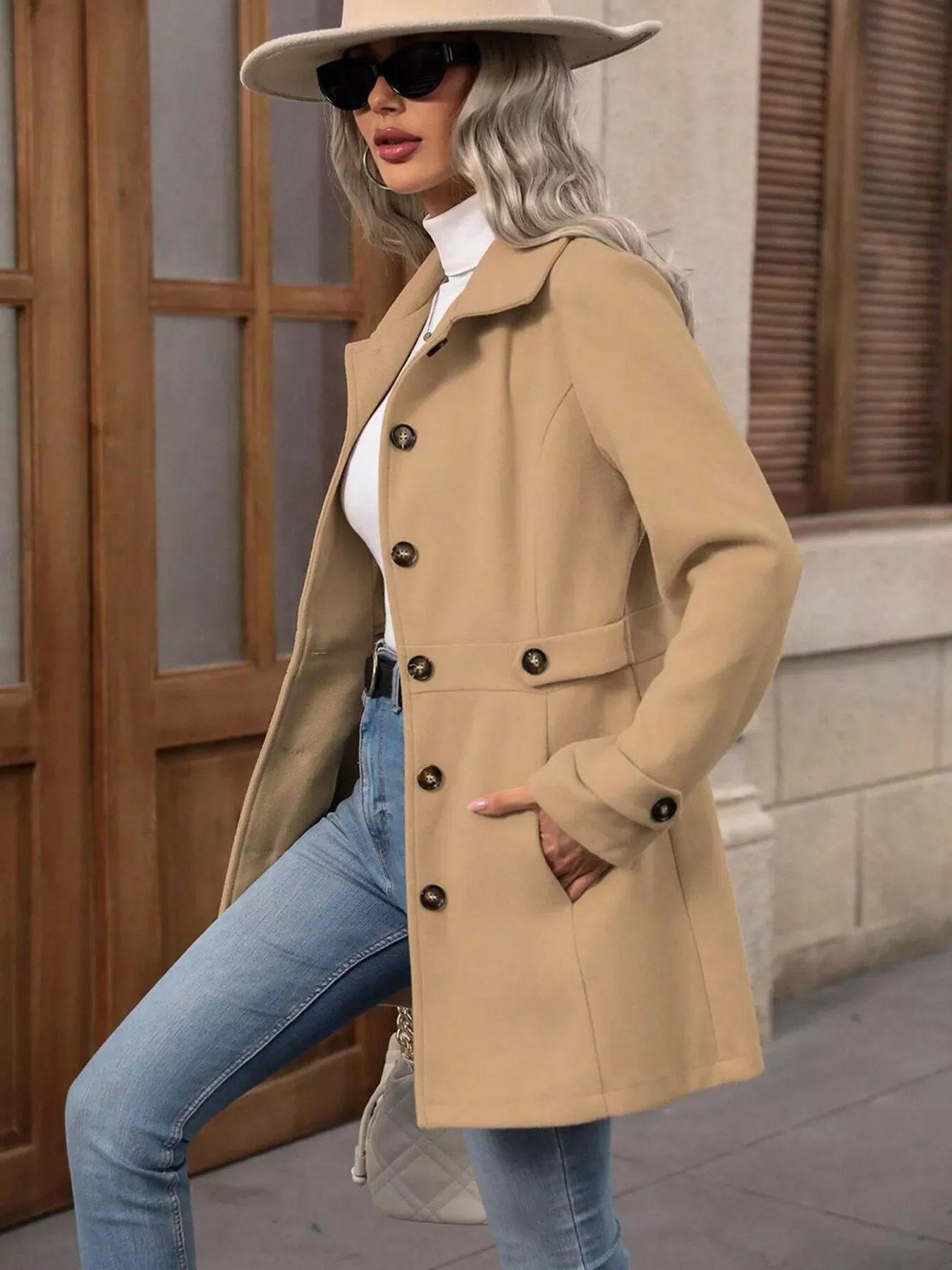 Button Up Long Sleeve Outerwear - Image 8