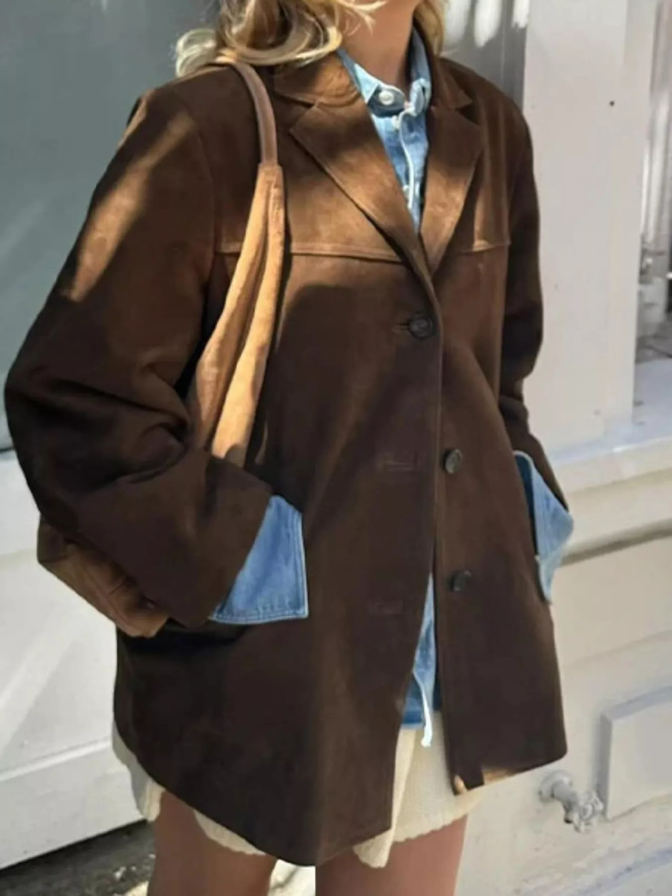 Button Up Long Sleeve Outerwear - Image 3