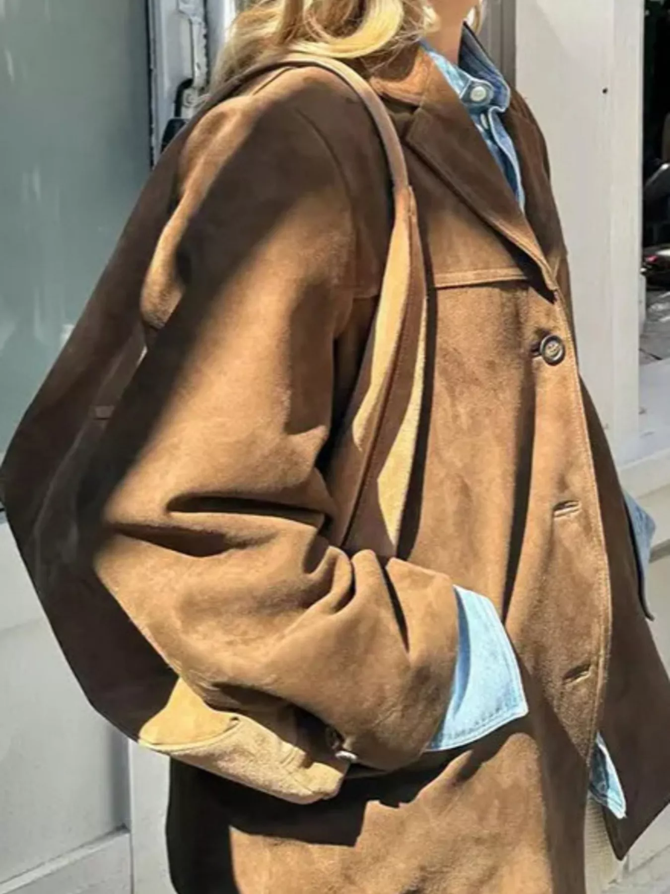 Button Up Long Sleeve Outerwear - Image 4