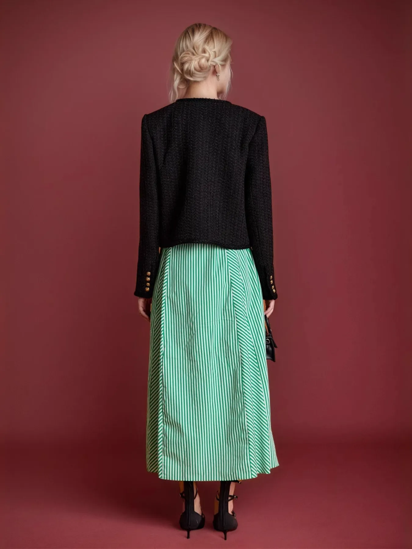 Button Up Long Sleeve Textured Outerwear - Image 4