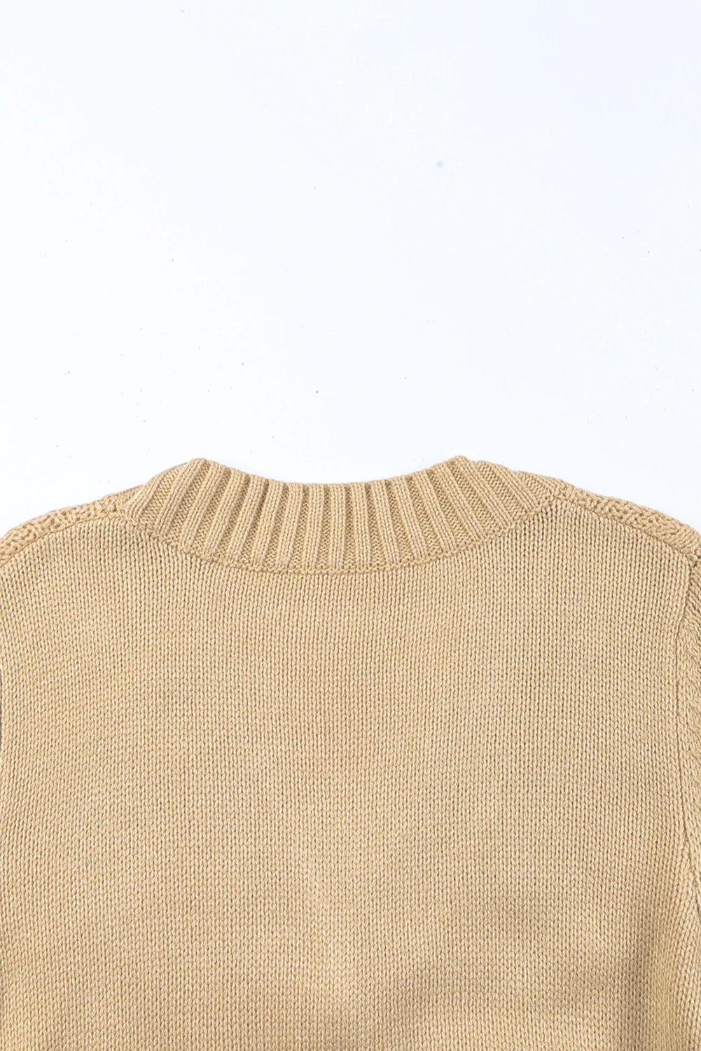 Cable-Knit Button Down V-Neck Cardigan - Image 21