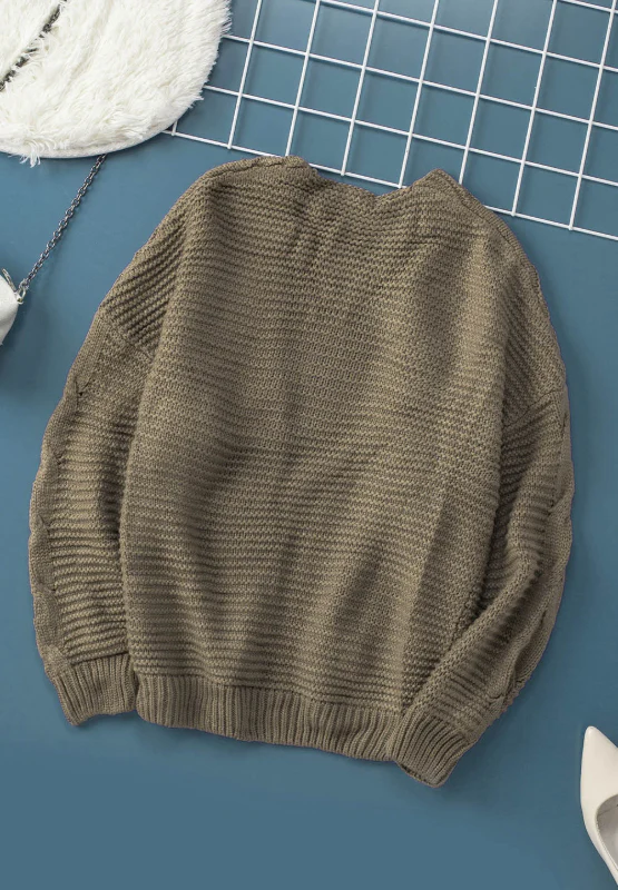 Cable-Knit Open Front Cardigan - Image 19