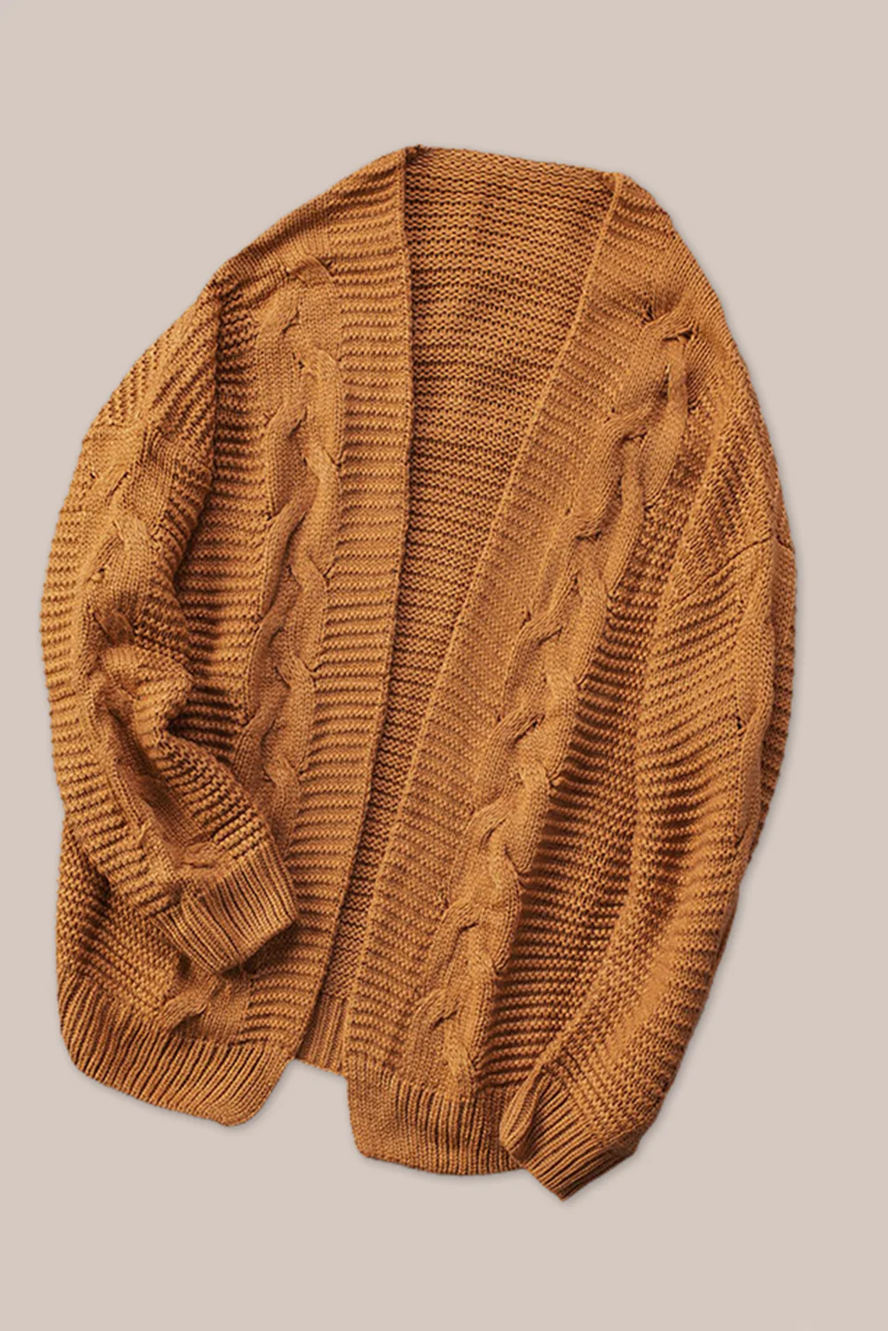 Cable-Knit Open Front Cardigan - Image 27