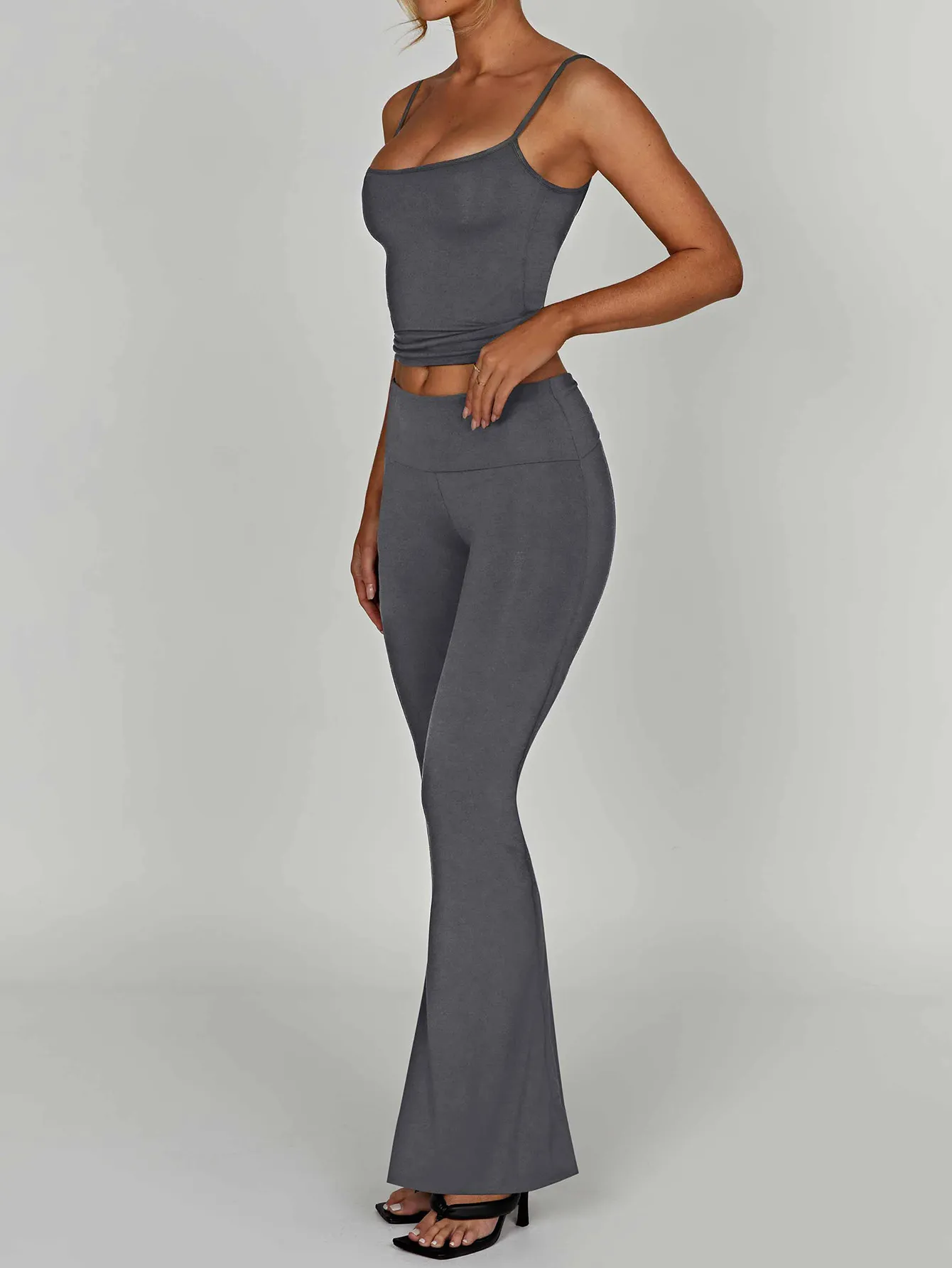 Cami Top and Flare Pants Matching Set - Image 2