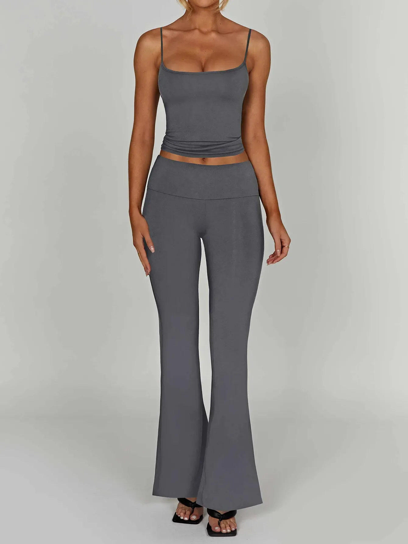 Cami Top and Flare Pants Matching Set - Image 3