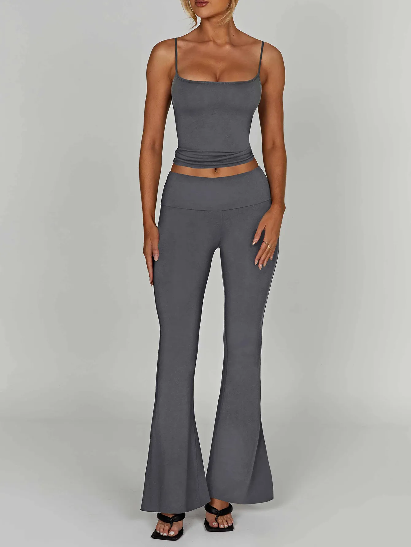 Cami Top and Flare Pants Matching Set - Image 4