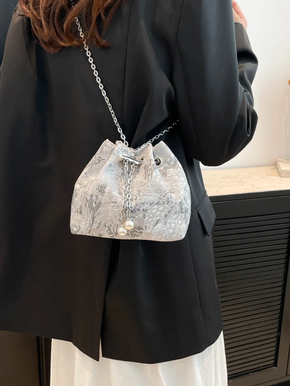 Chain Strap Bucket Bag - Image 3
