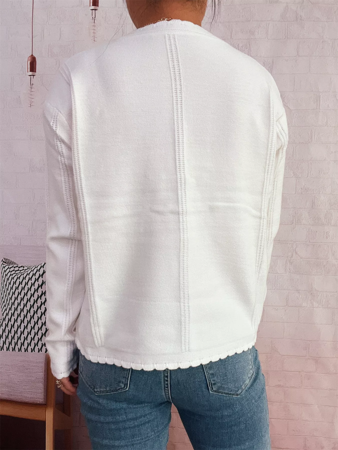 Cherry Embroidered Button Up Cardigan - Image 11