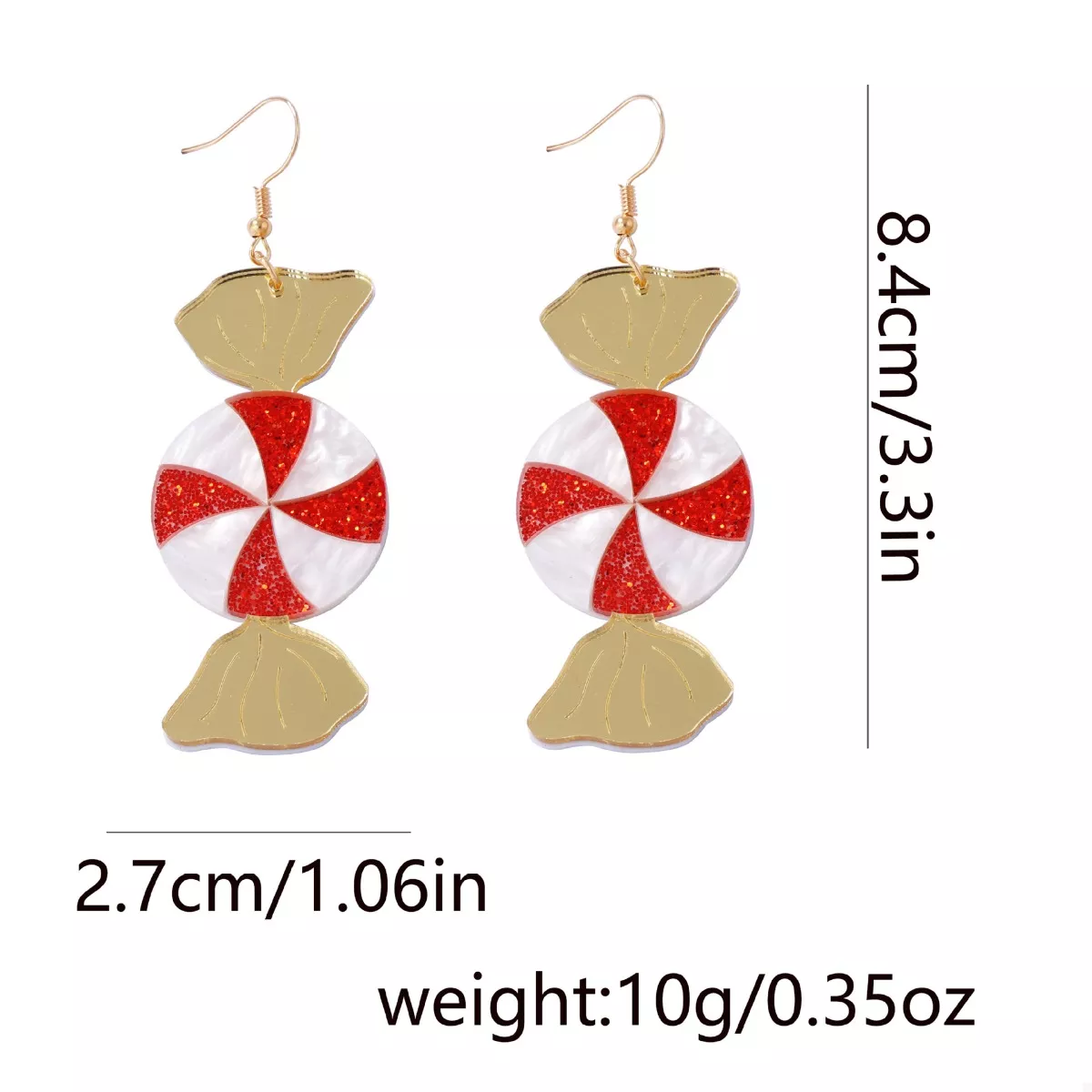 Christmas Candy Drop Earrings - Image 6