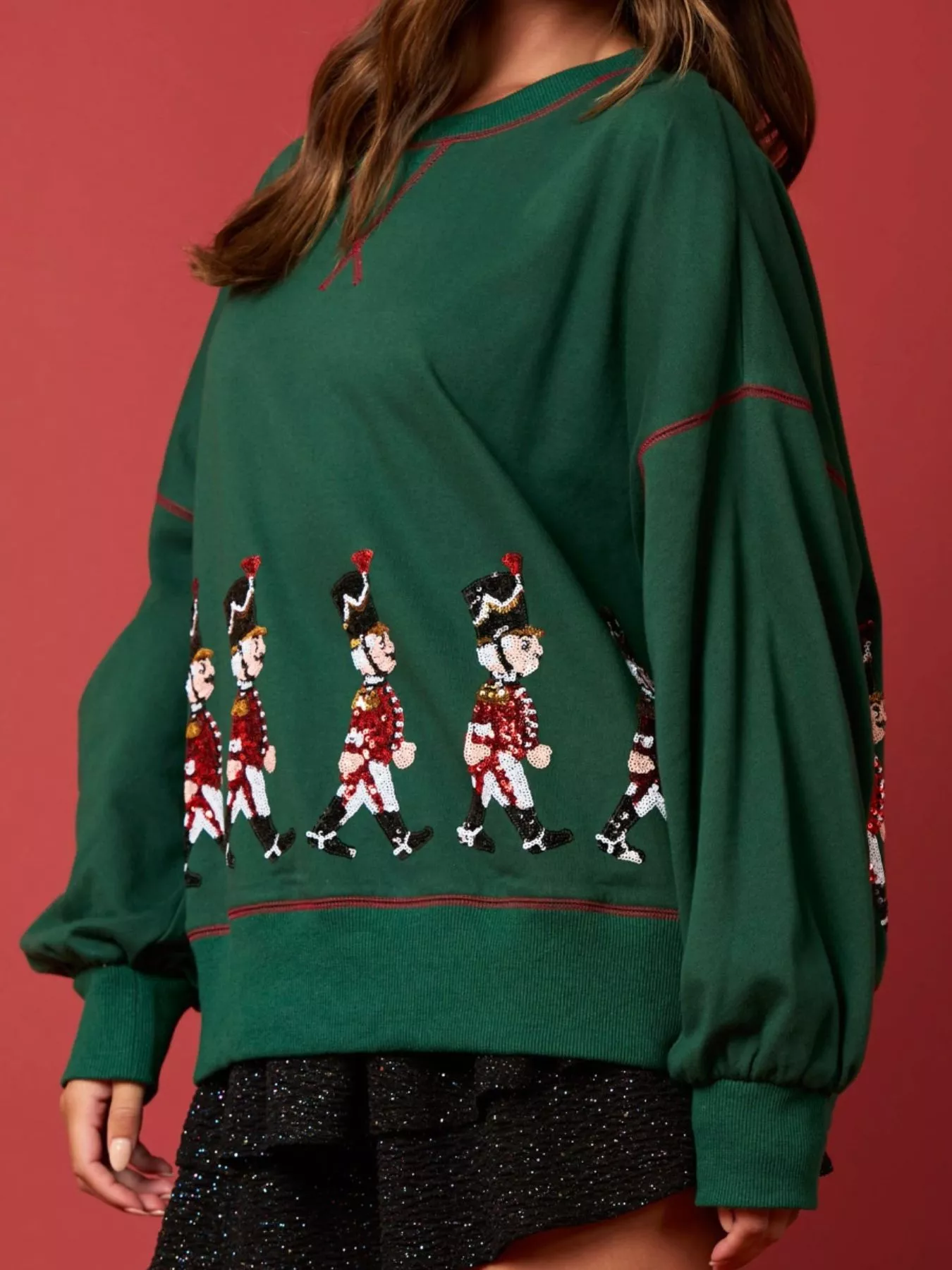Christmas Marching Band Sequin Sweatshirt - Image 12